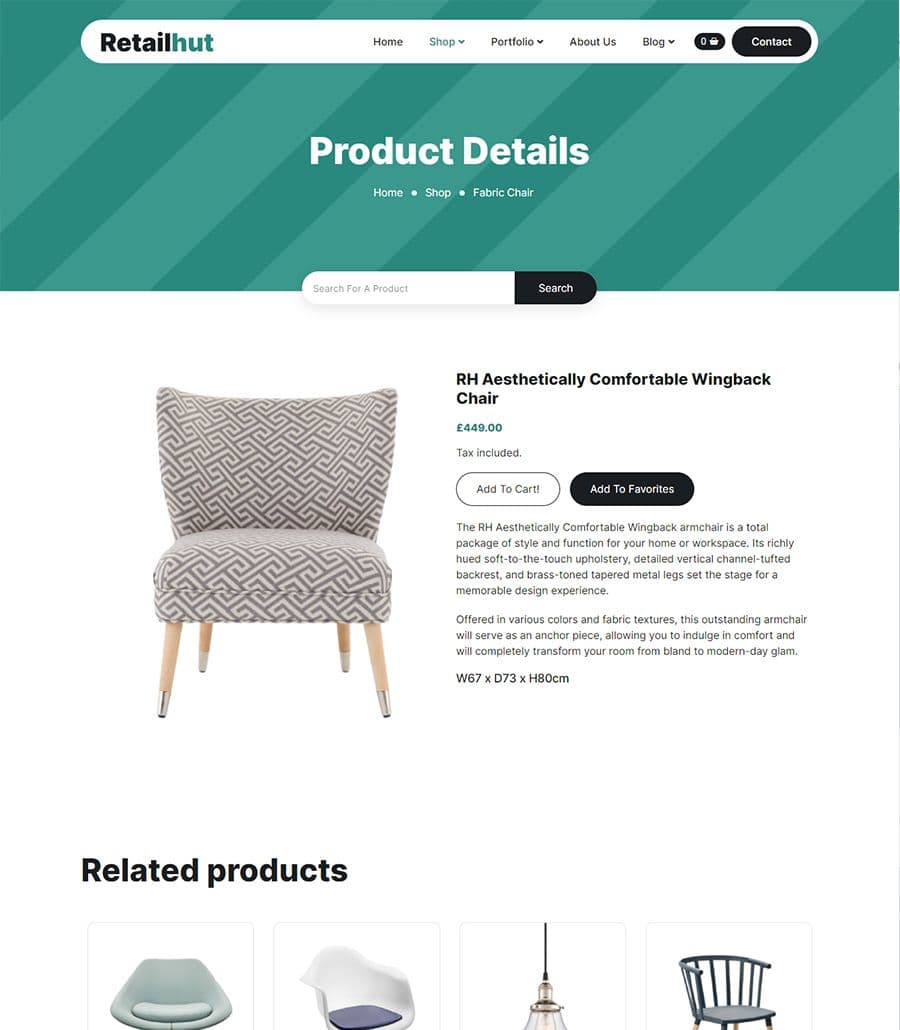 RetailHut Single Product Page thumbnail