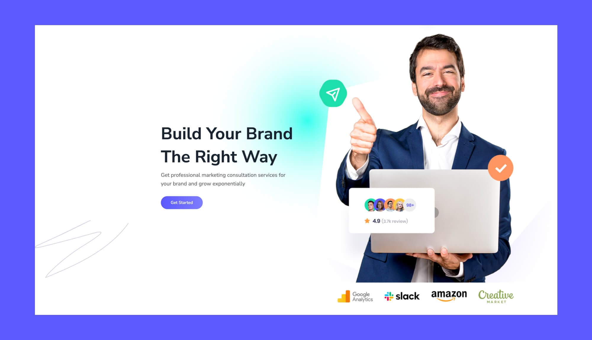 MarketerPro Banner Section For Gutenberg Banner