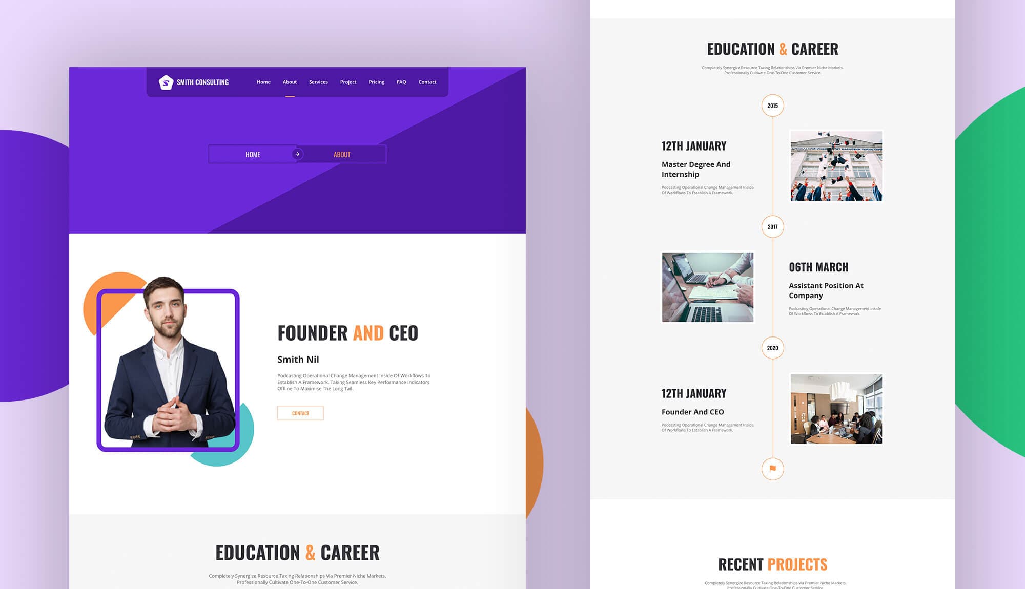 Smith Consulting About Page Banner