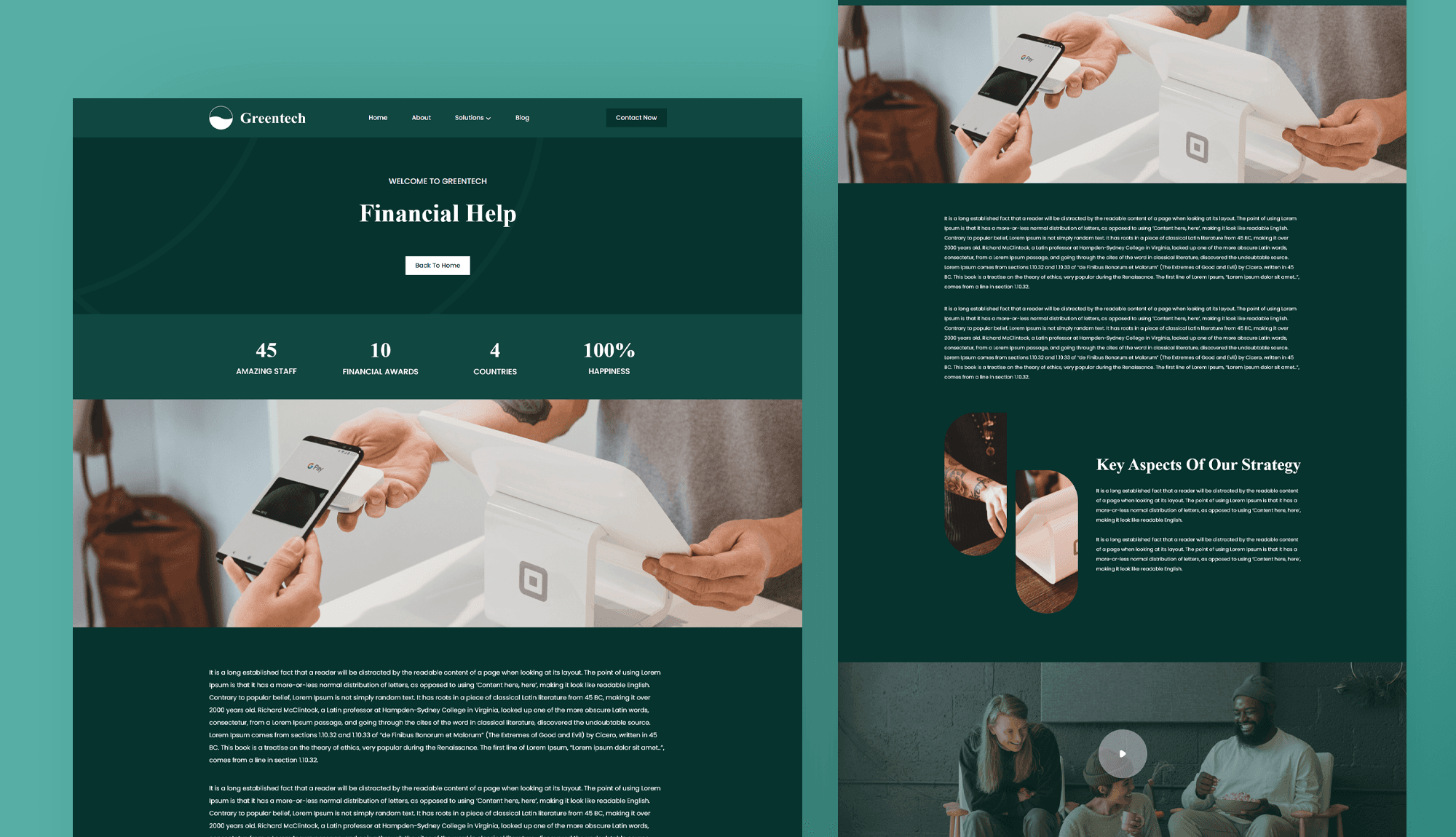 Greentech Solution Details Page For Gutenberg Banner