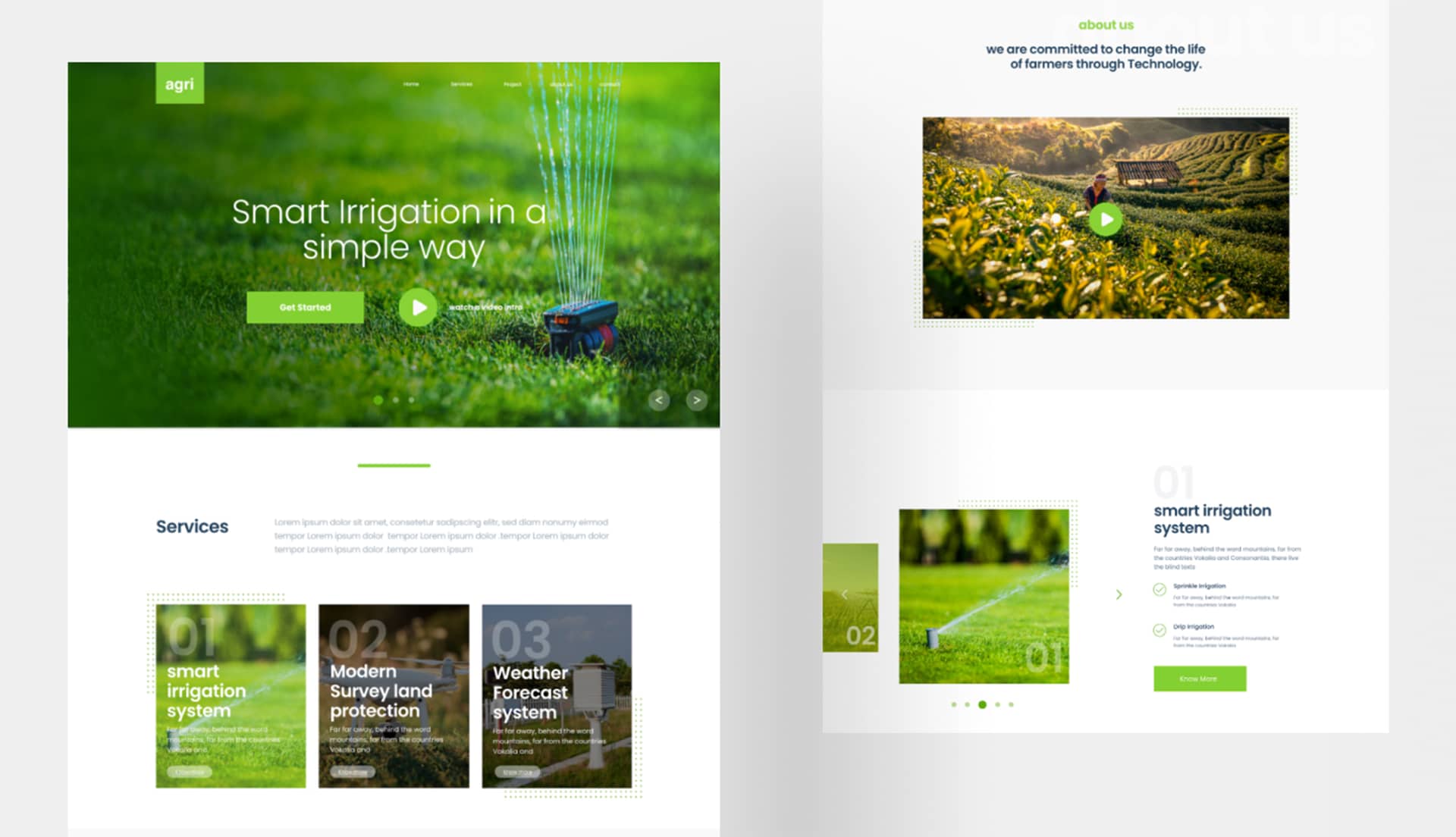 AgriTech Homepage By Templately
