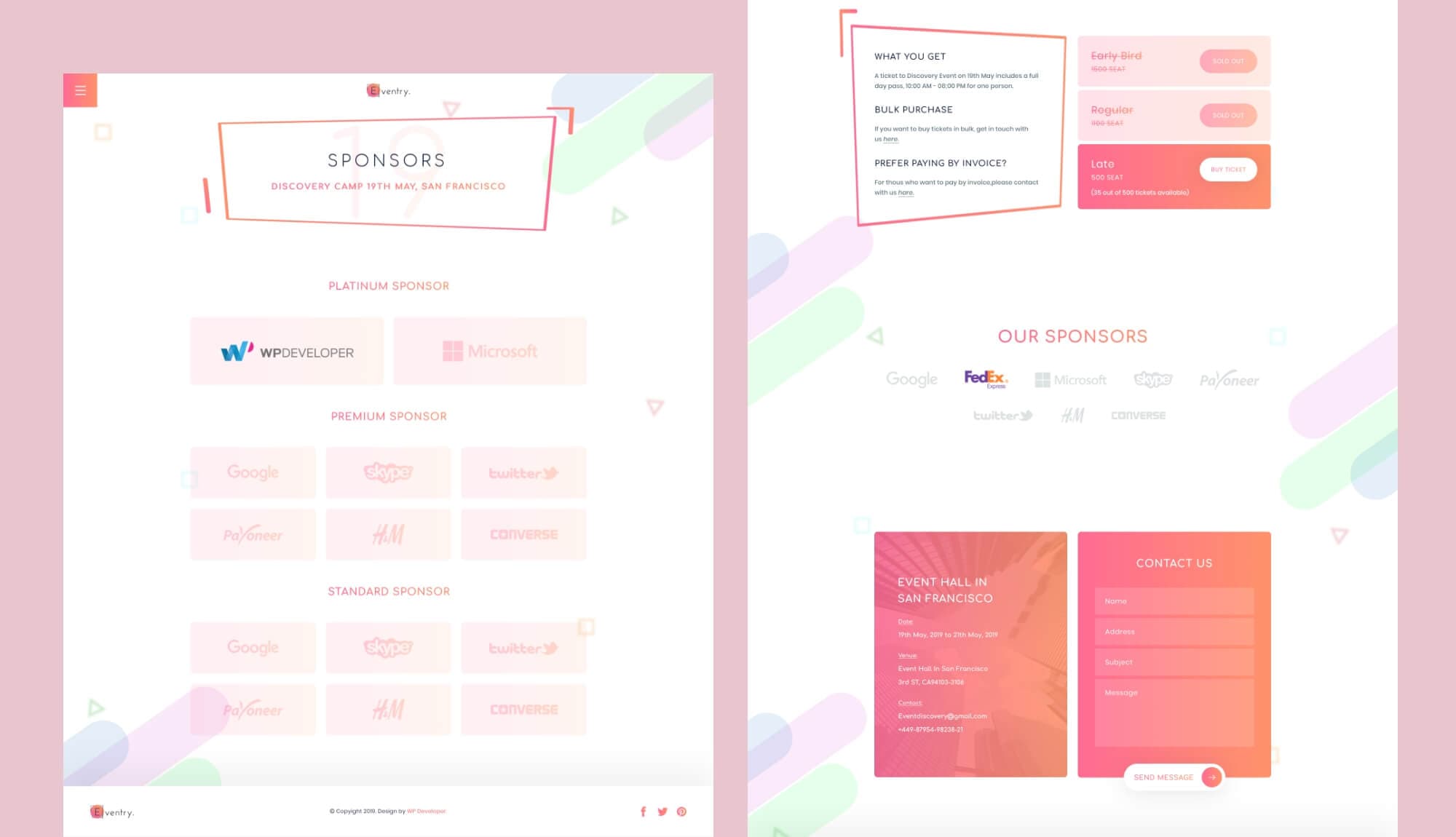 EventGree Event Template Sponsor Lite Banner