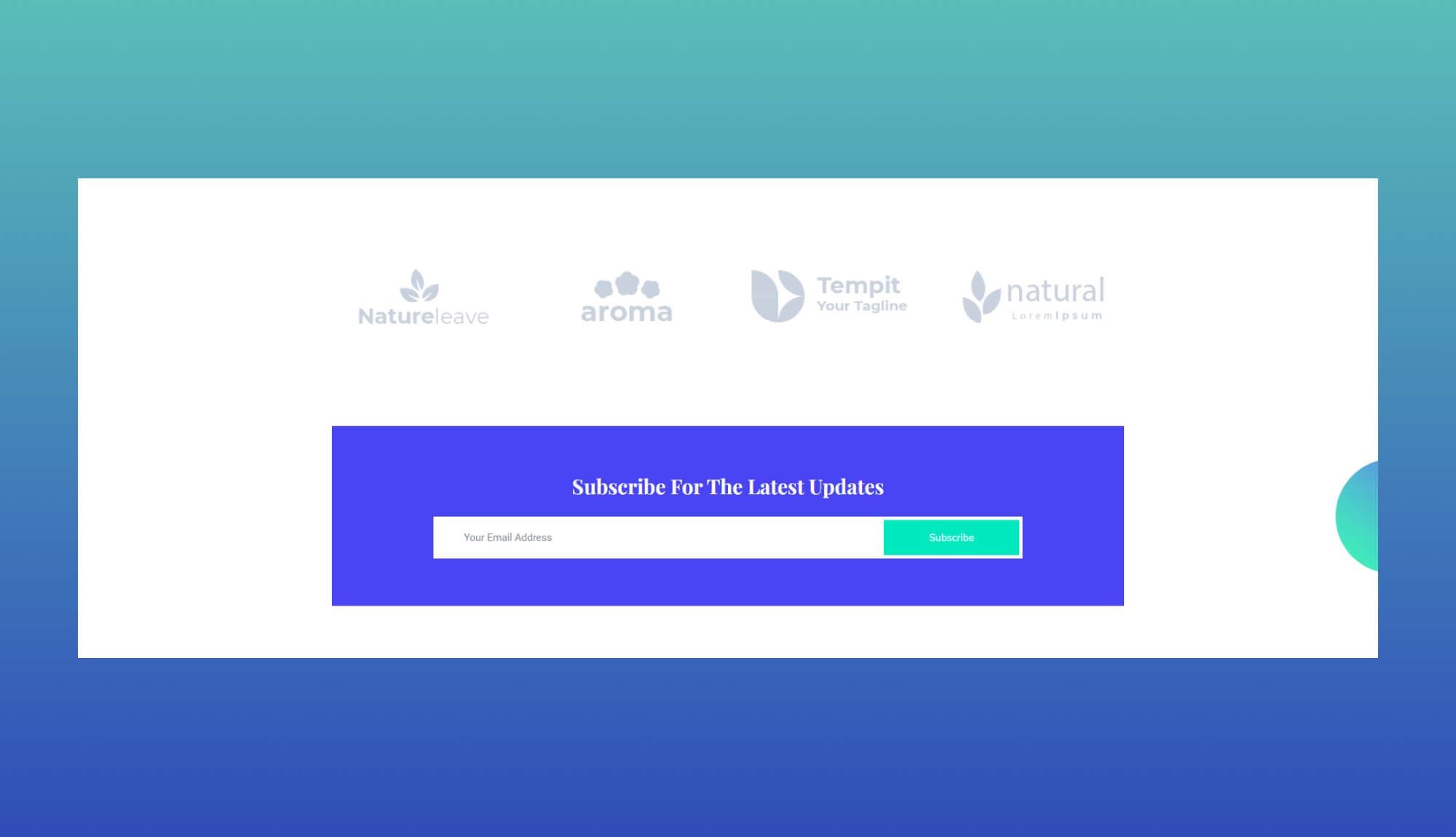 TrustAid Subscription Section For Gutenberg By Templately