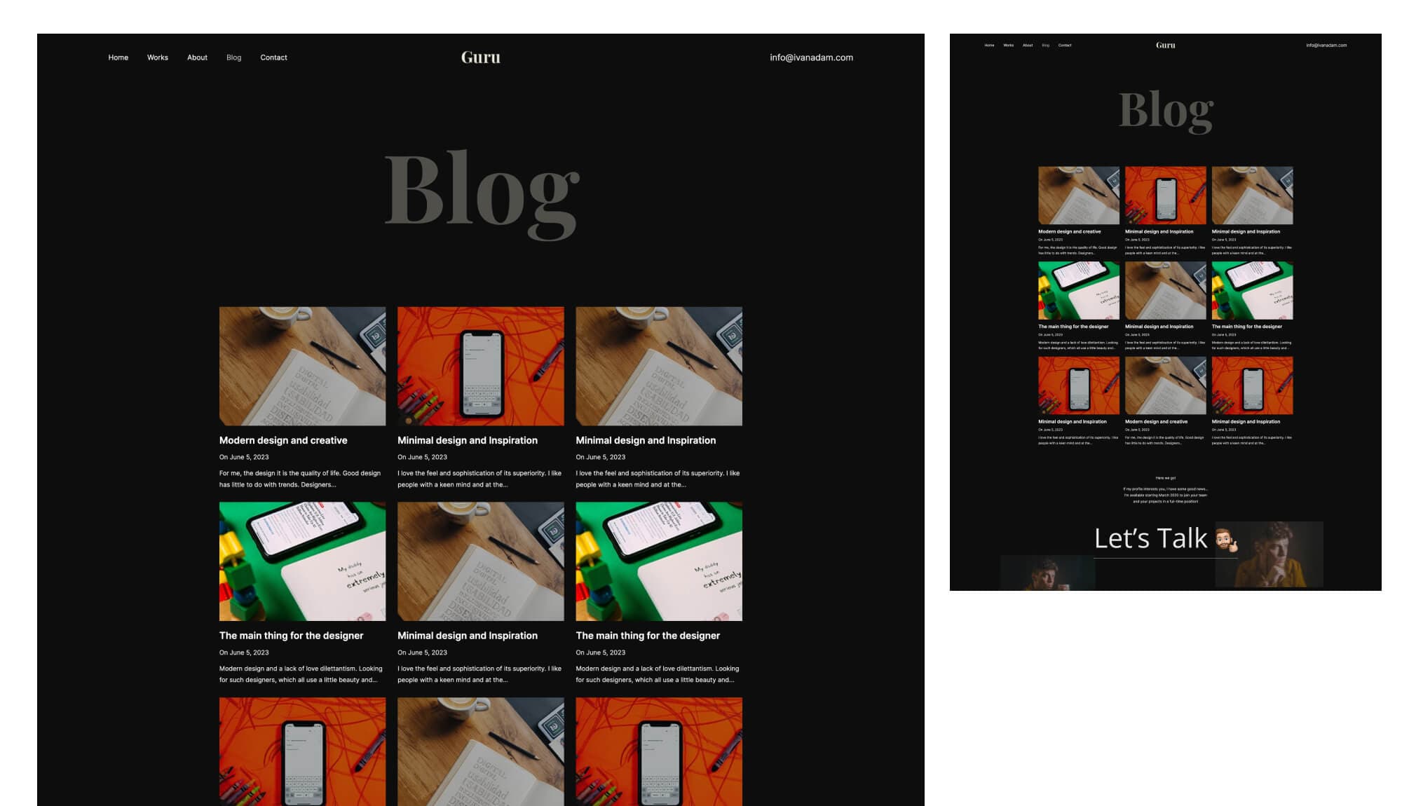 Guru Blog Page For Gutenberg By Templately