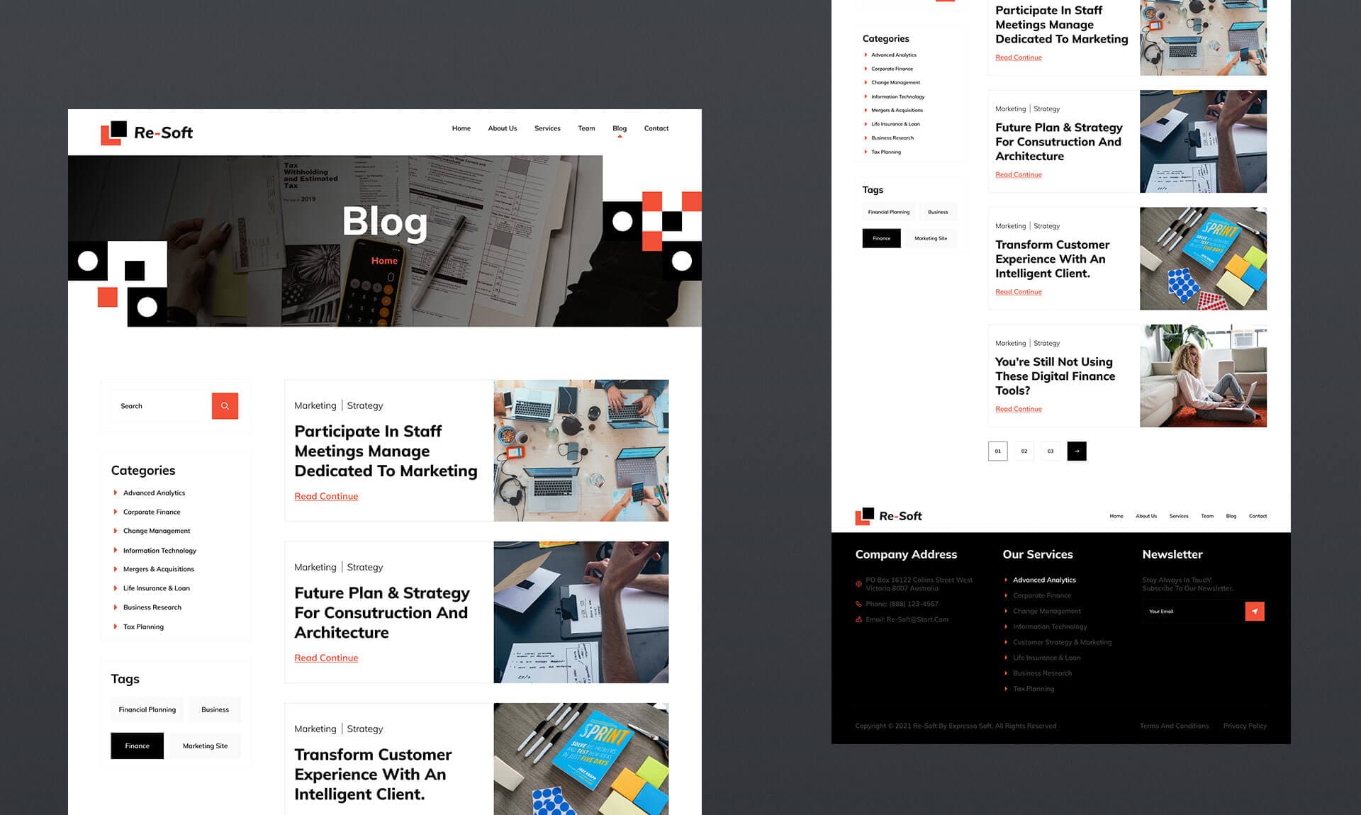 Re-Soft Blog Page Banner