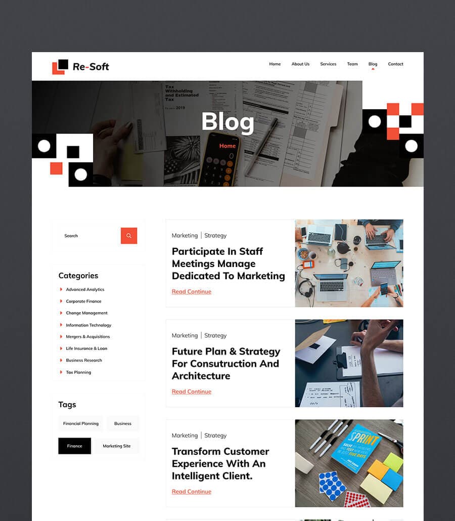 Re-Soft Blog Page thumbnail