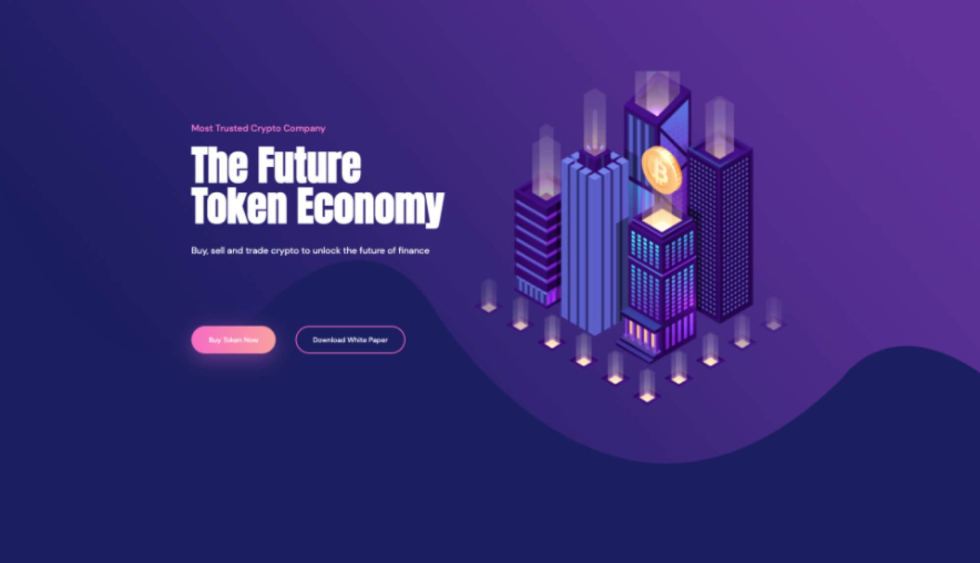 CryptoCurrency Hero Section For Gutenberg By Templately