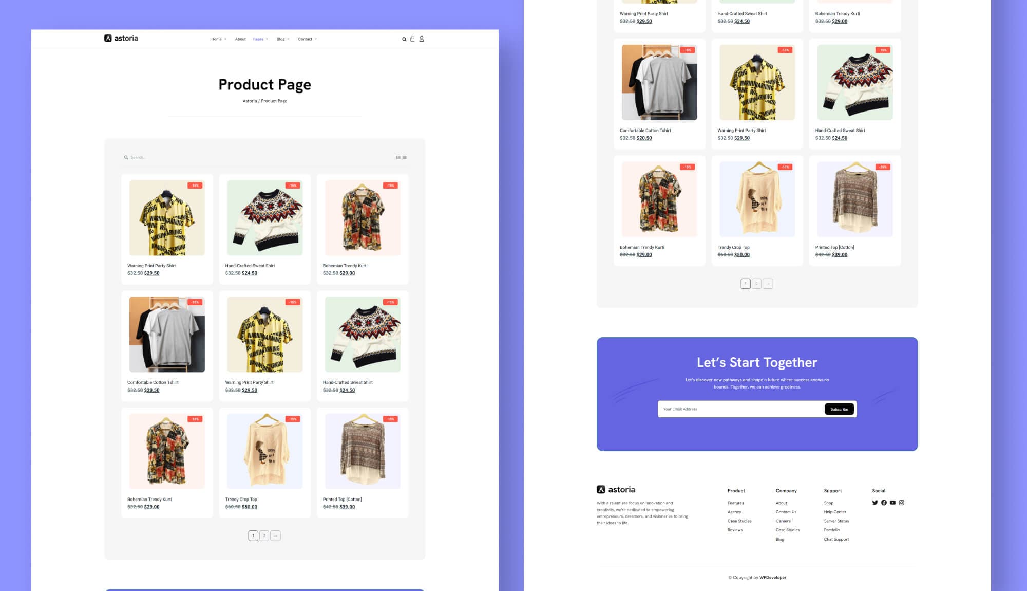 Astoria Product Grid Page Banner