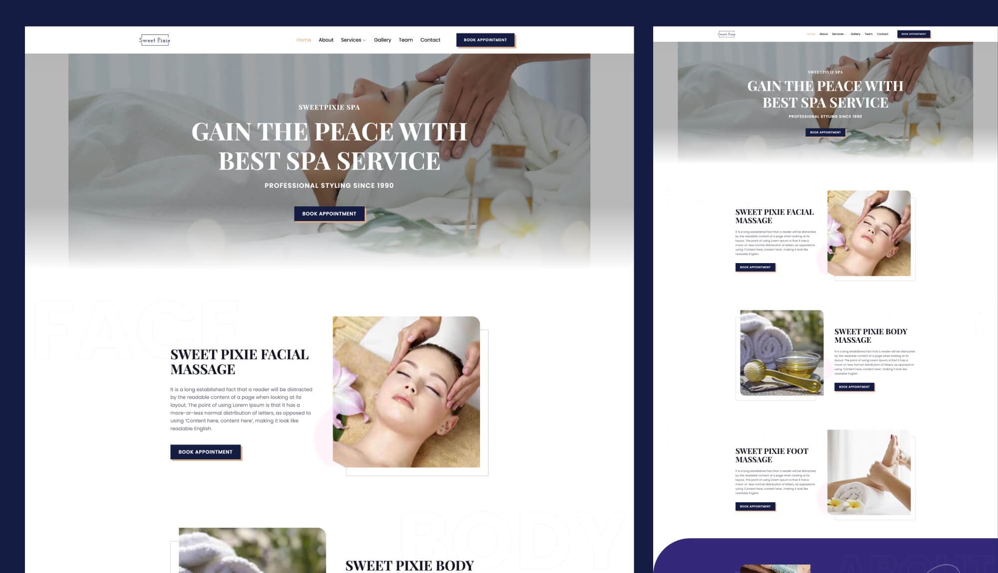 Sweet Pixie Home Page For Gutenberg Banner