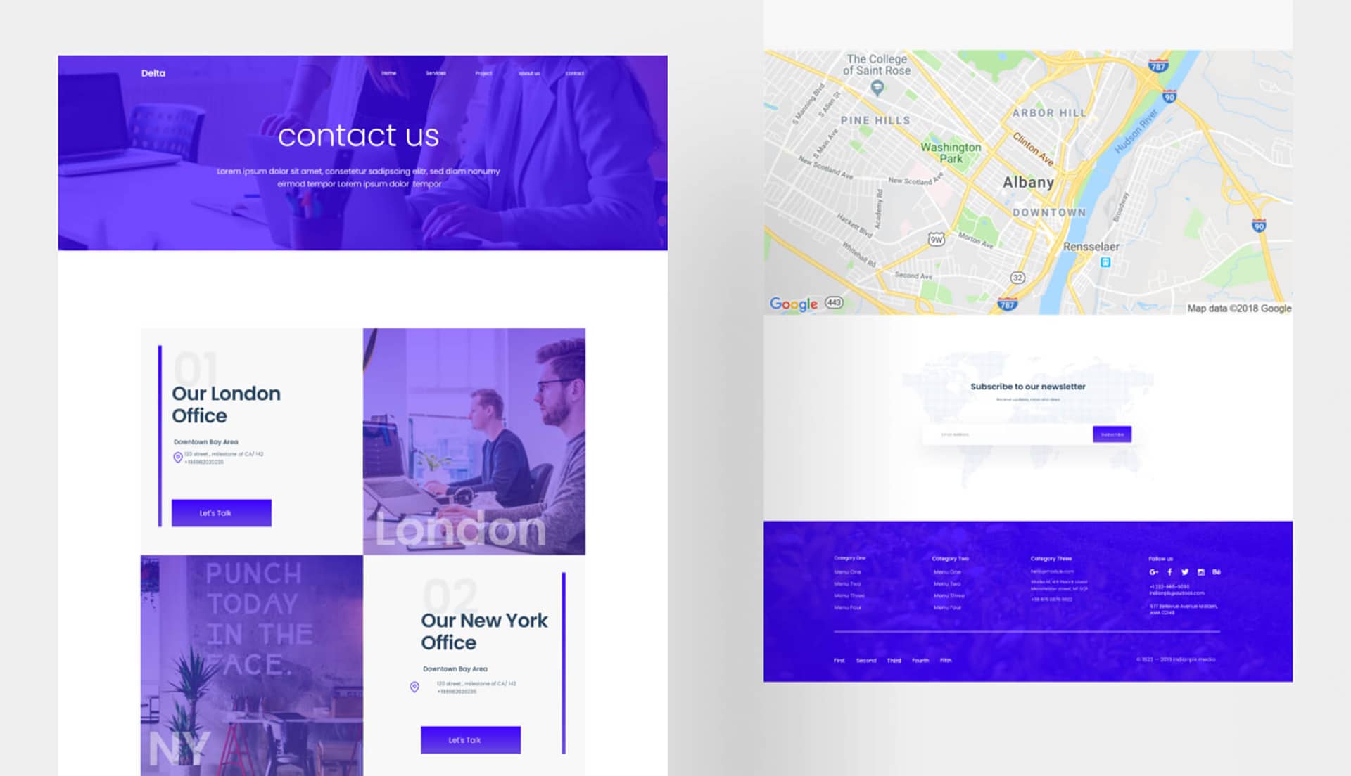 Delta Contact Page By Templately