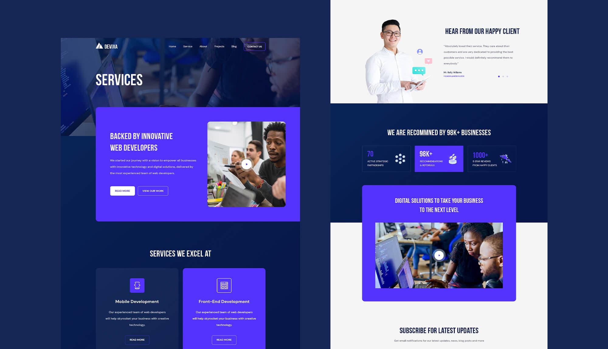 Devixa Services Page Banner