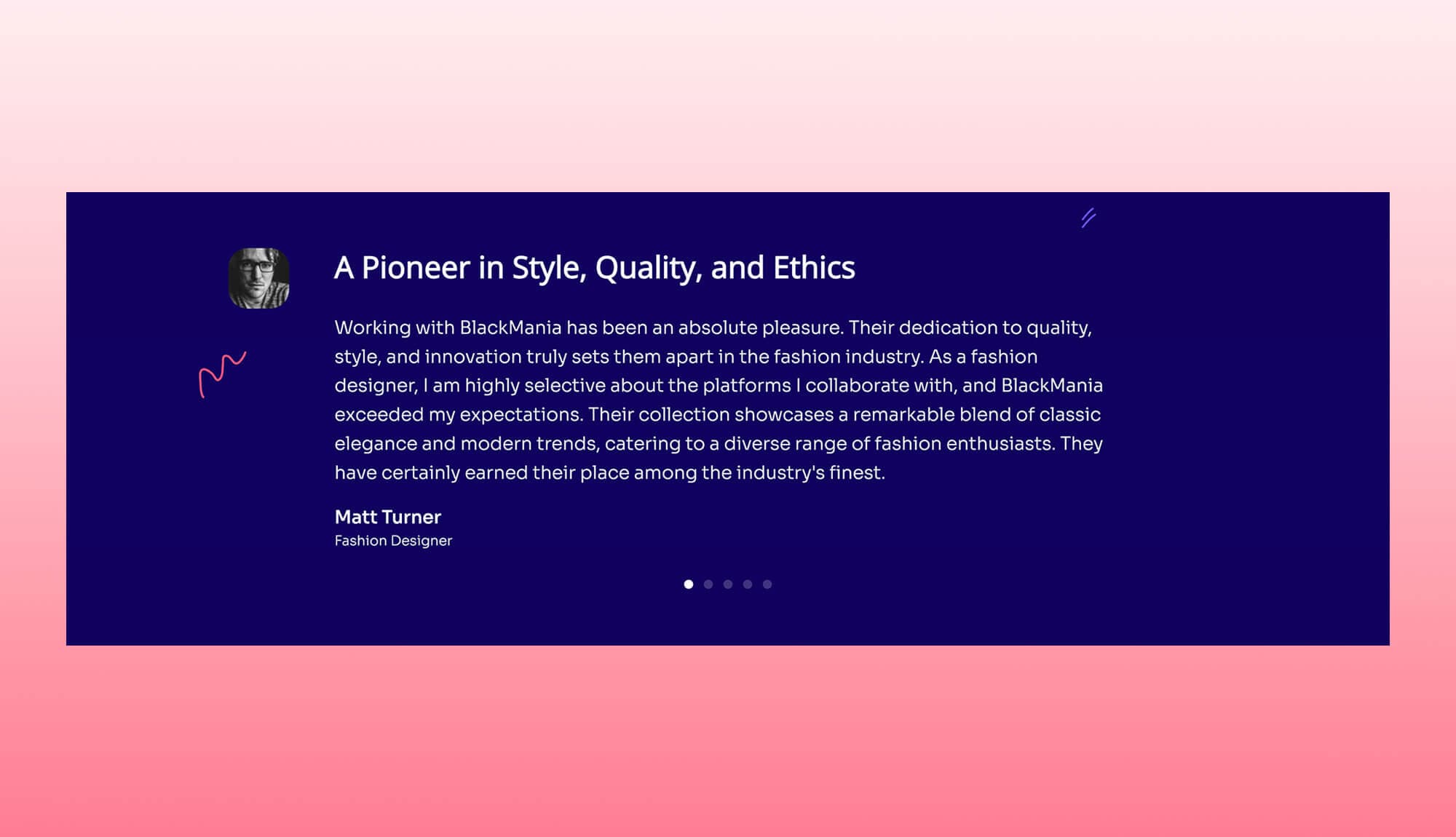 BlackMania Black Friday Testimonial Slider Section Banner