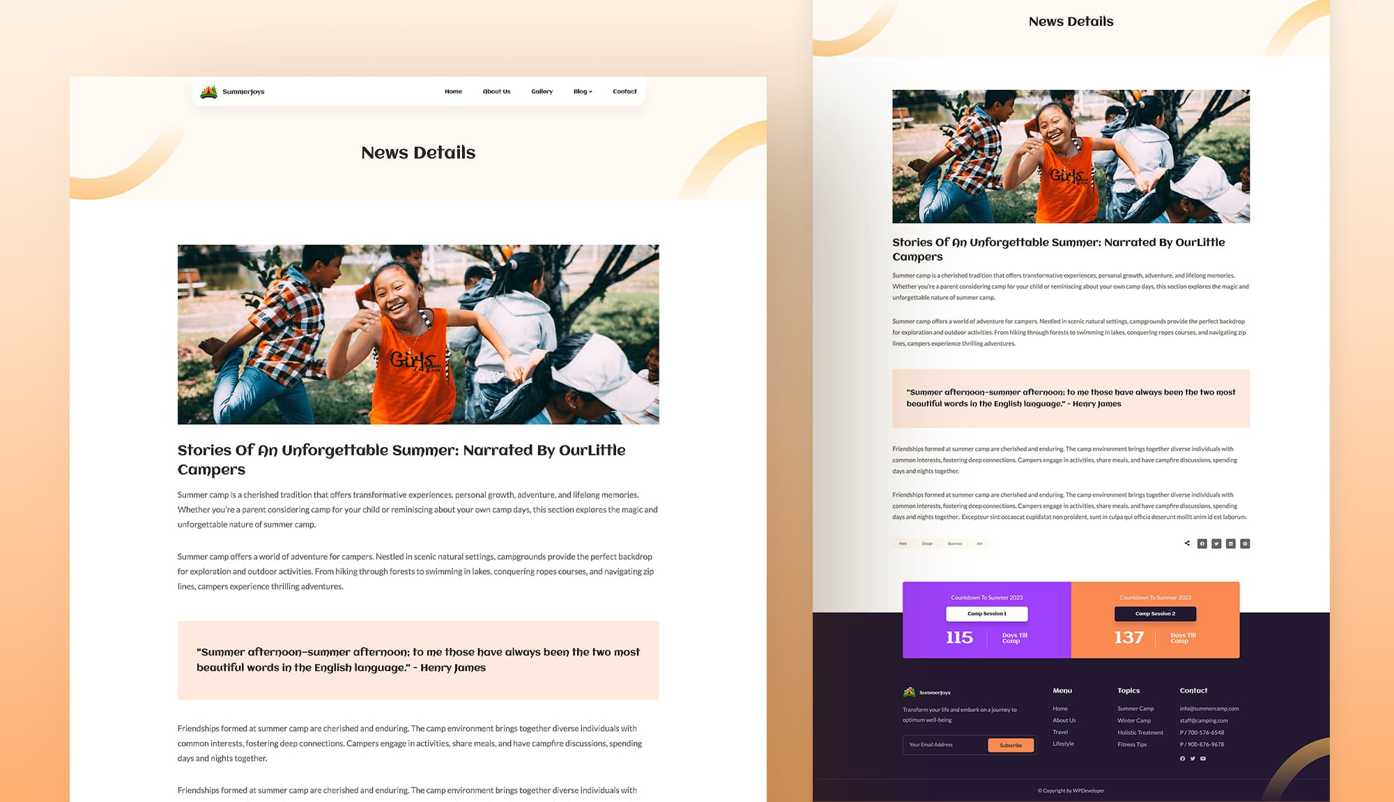 SummerJoy Blog Details Page Banner