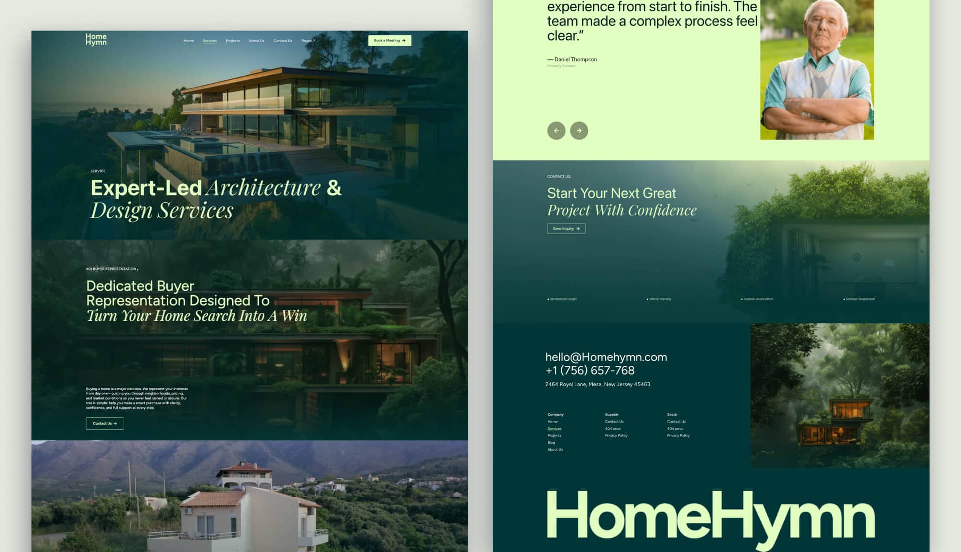 Homehymn Service Page By Templately