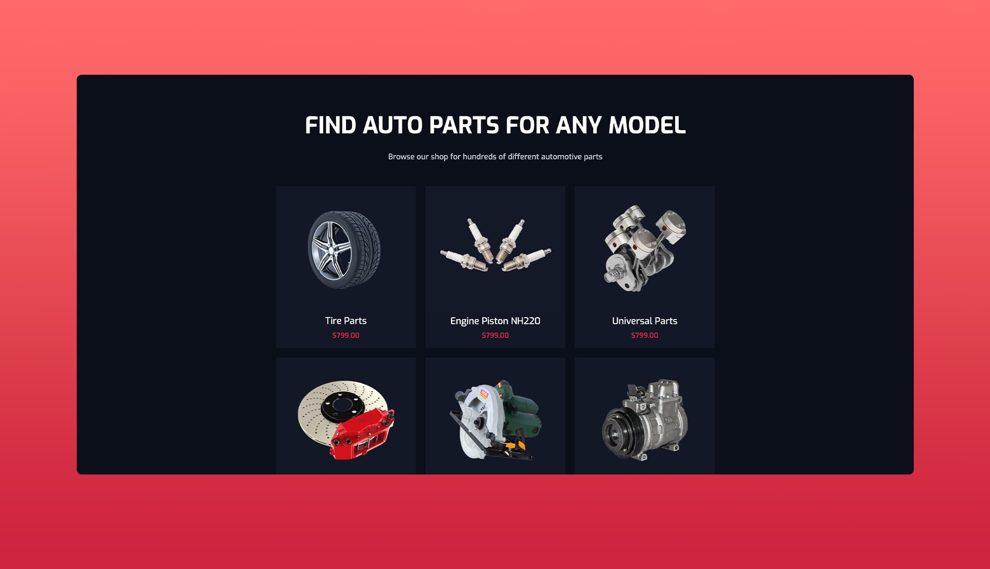 Speed Repair Product Section Banner