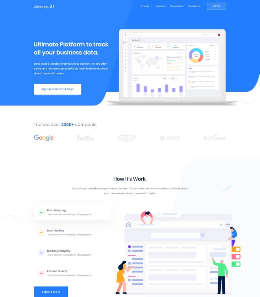 SaaSPeak Homepage thumbnail