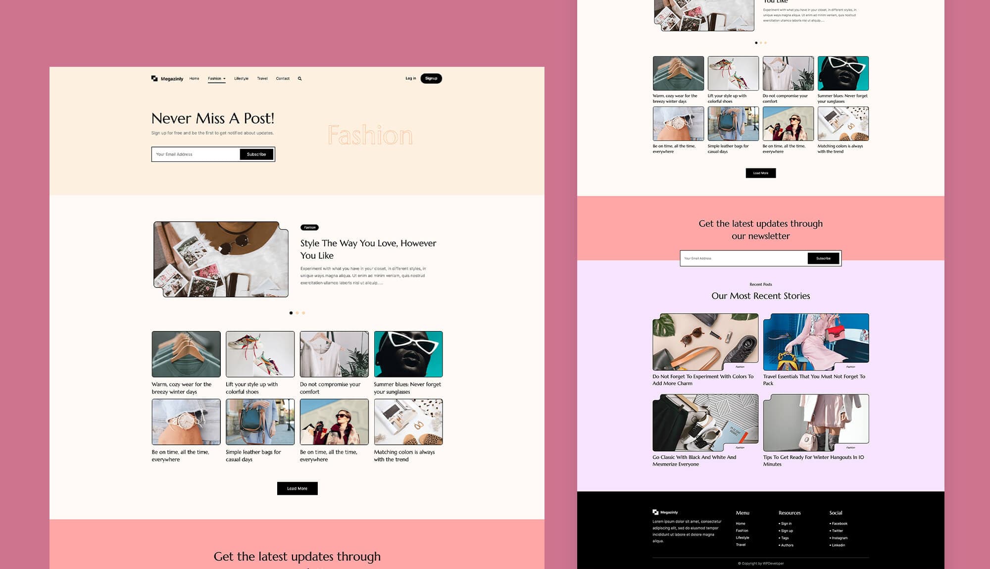 Magazinely Fashion Page Banner