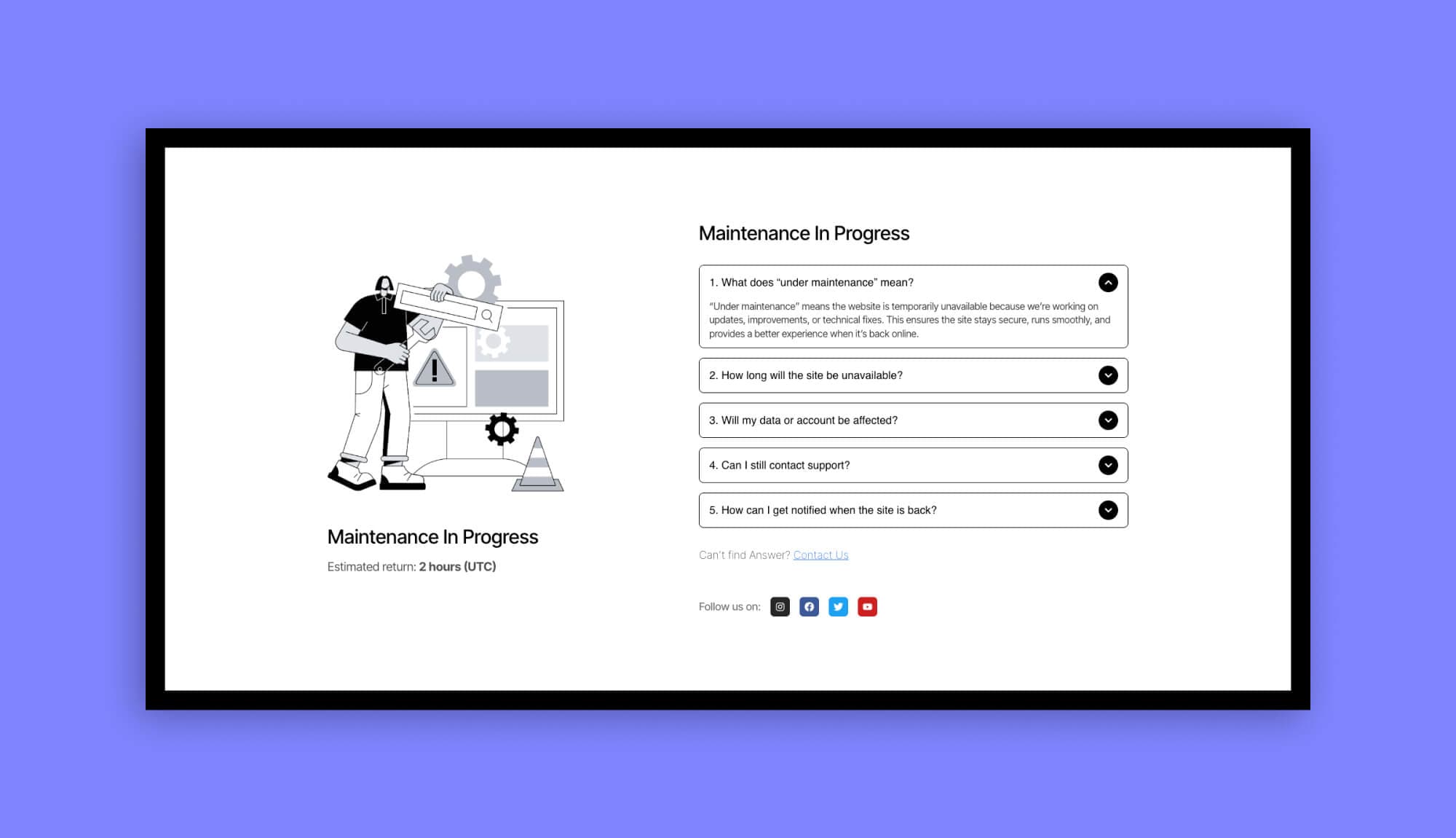 FixItMode Under Maintenance Page 7 Banner