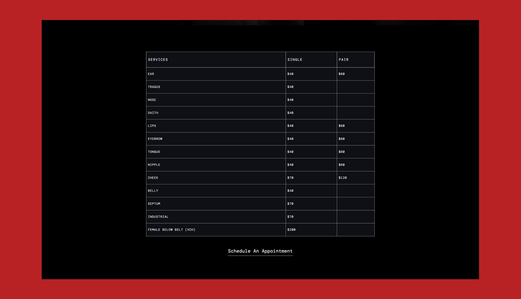 Ink Art Pricing Table Section For Gutenberg By Templately
