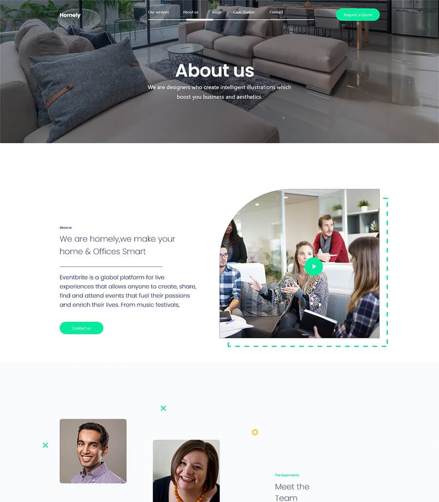 Homely About Page thumbnail