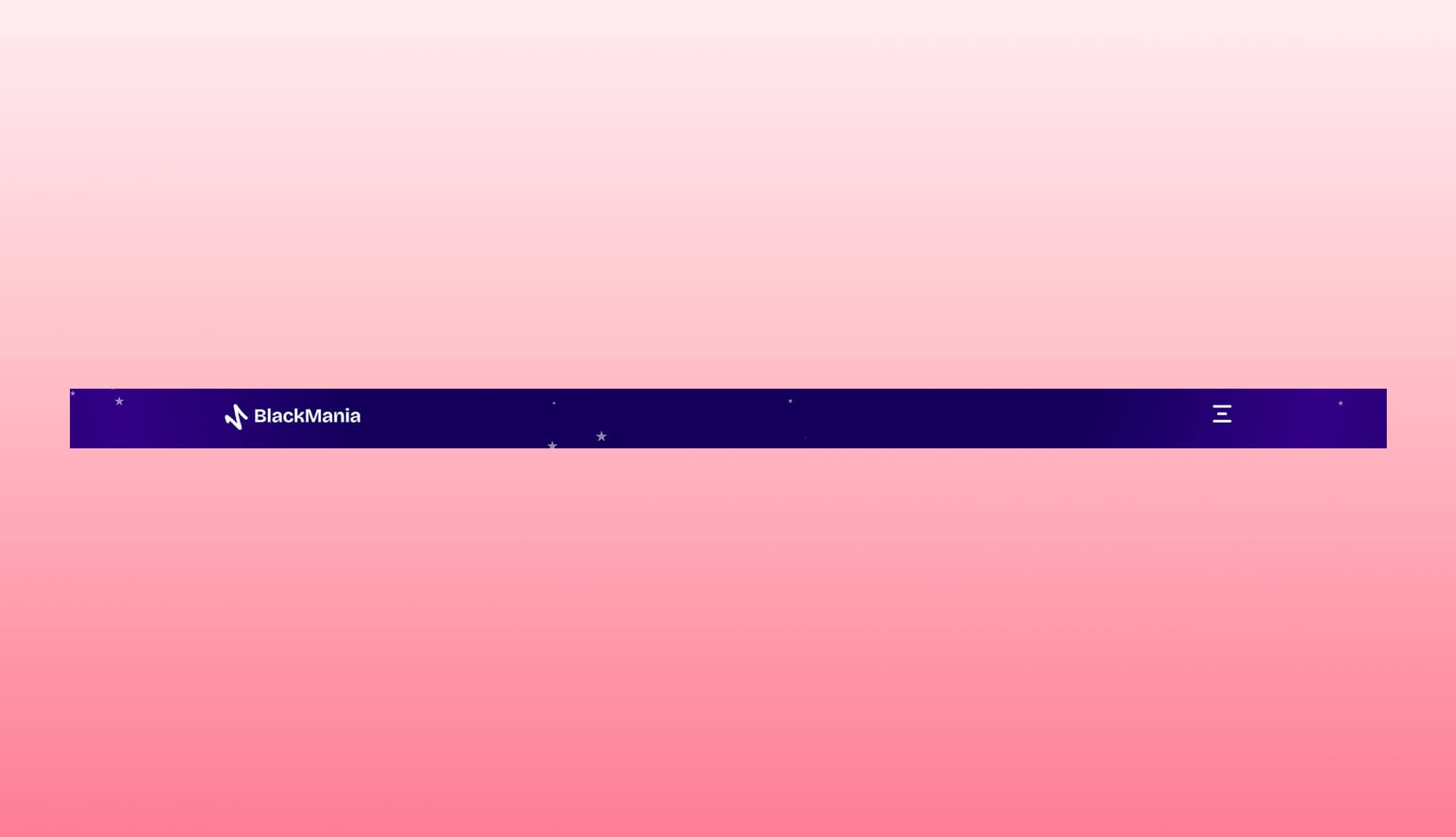 BlackMania Cyber Monday Header Section Banner