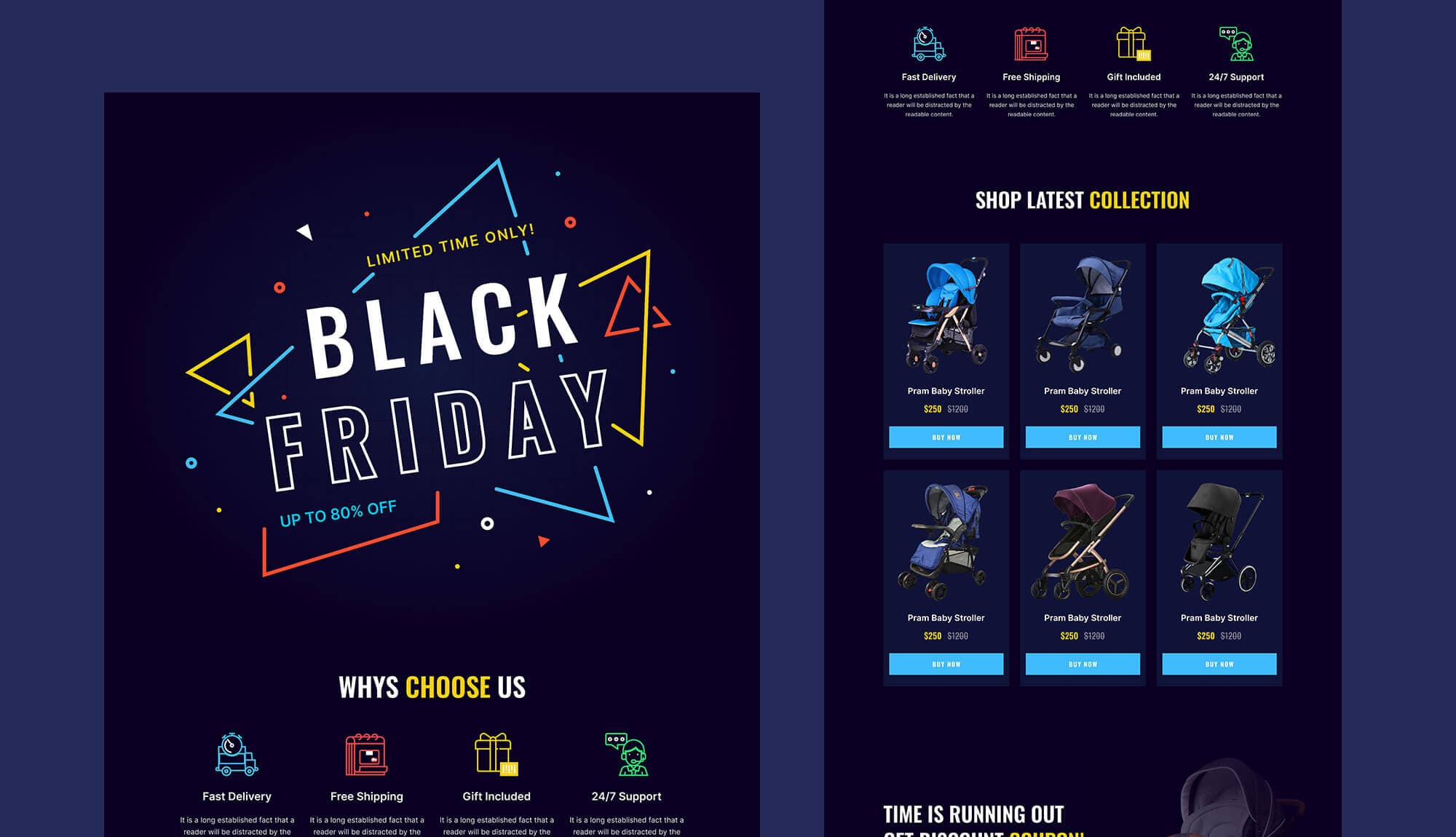 BFriday - Black Friday Landing Page Banner