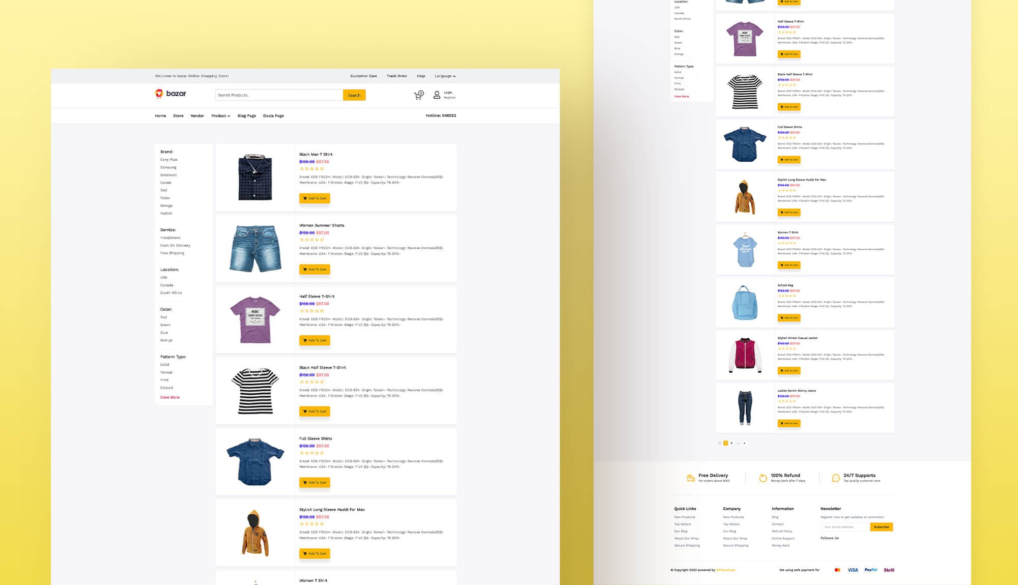 Bazar Product List Page For Gutenberg Banner
