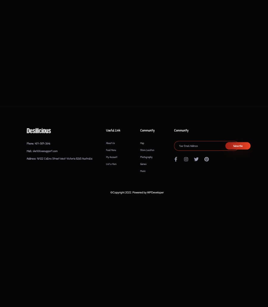 Desilicious Footer Section thumbnail