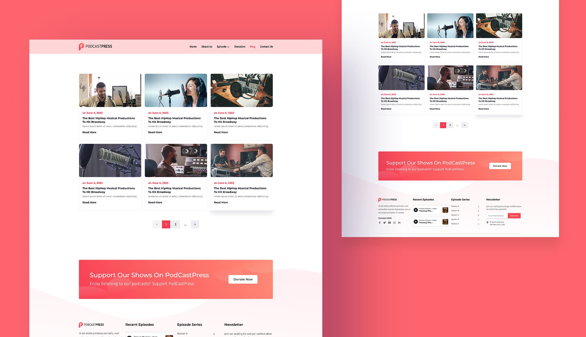 Podcastpress Blog Page For Gutenberg Banner