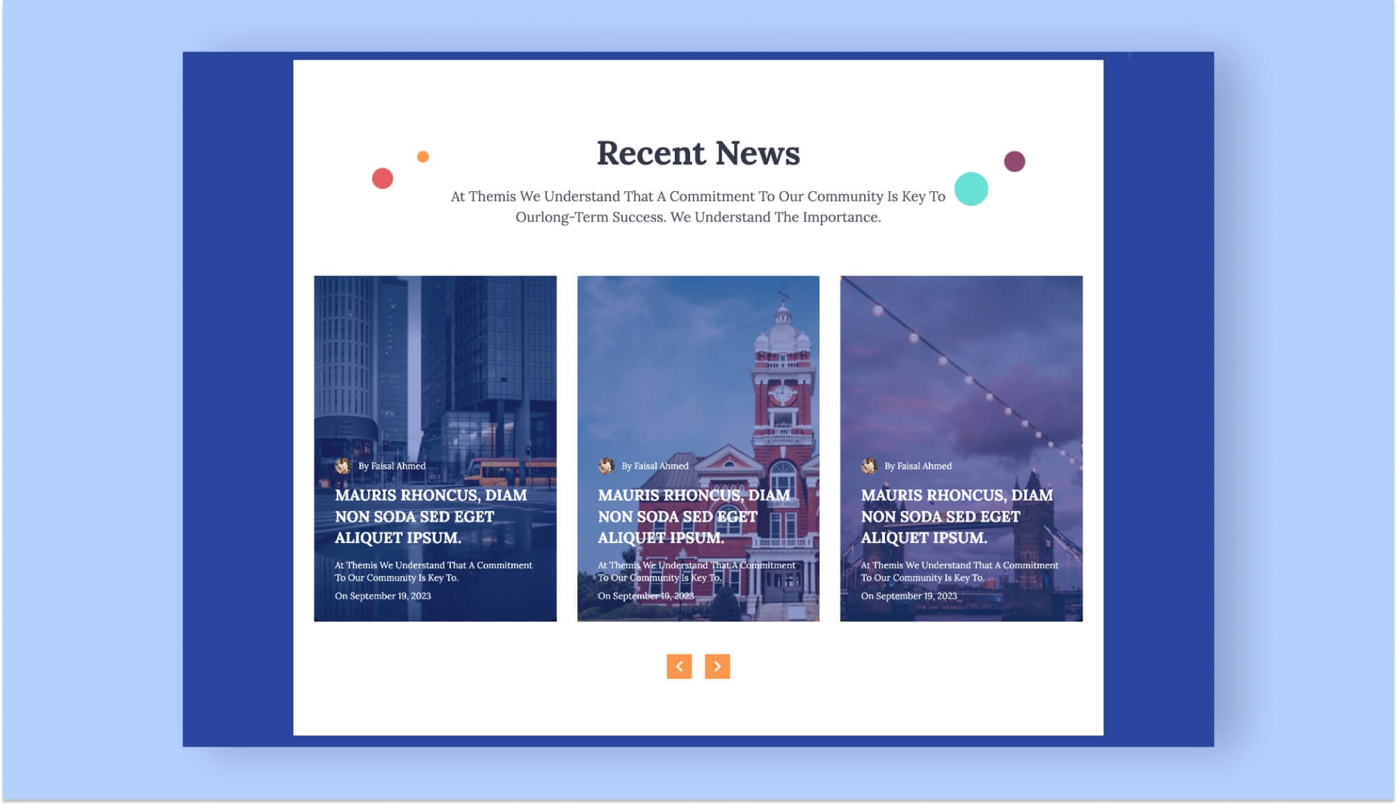 Alex Law Blog Section For Gutenberg Banner