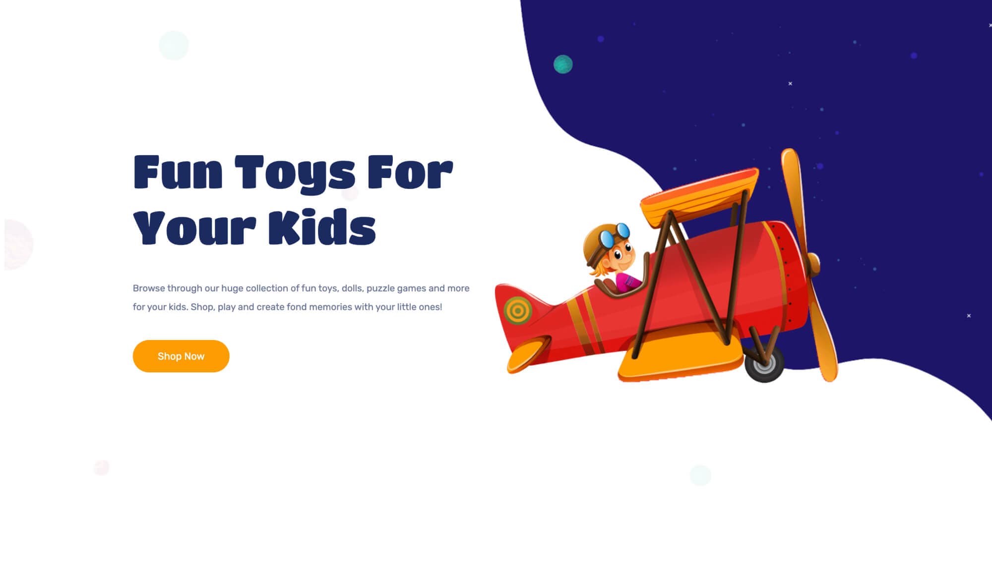 Fun Zone Hero Section For Gutenberg Banner