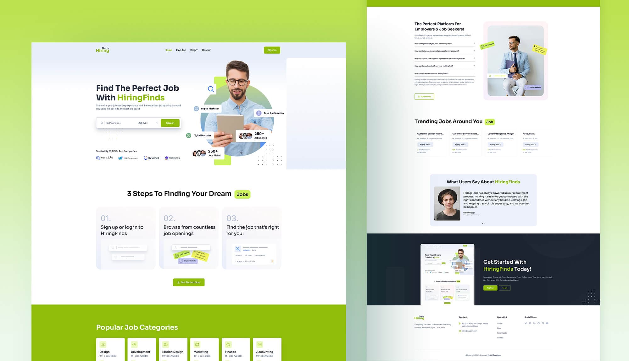 HiringFinds Home Page Banner