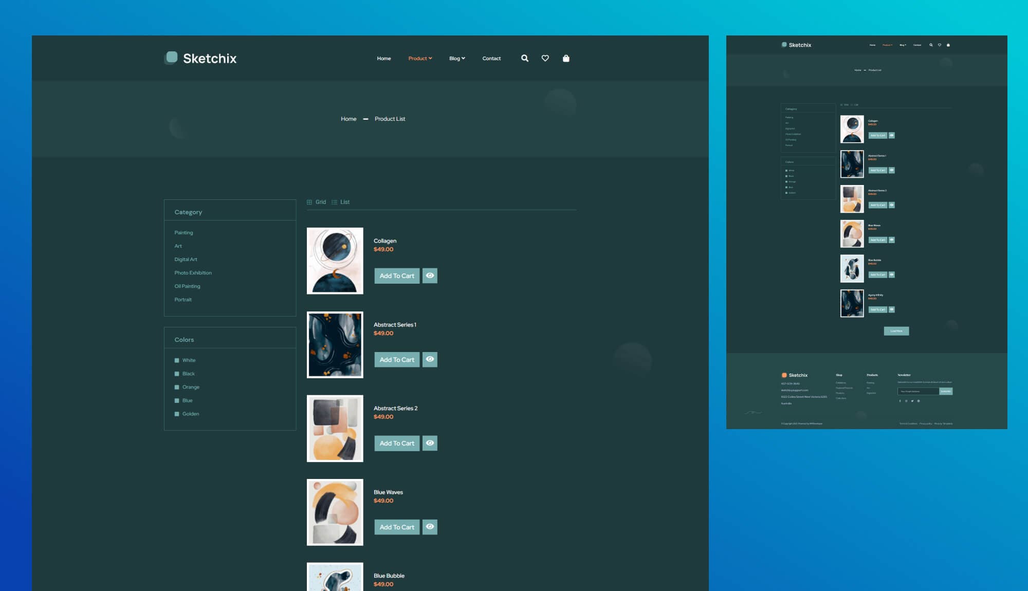 Sketchix Product List Page Banner