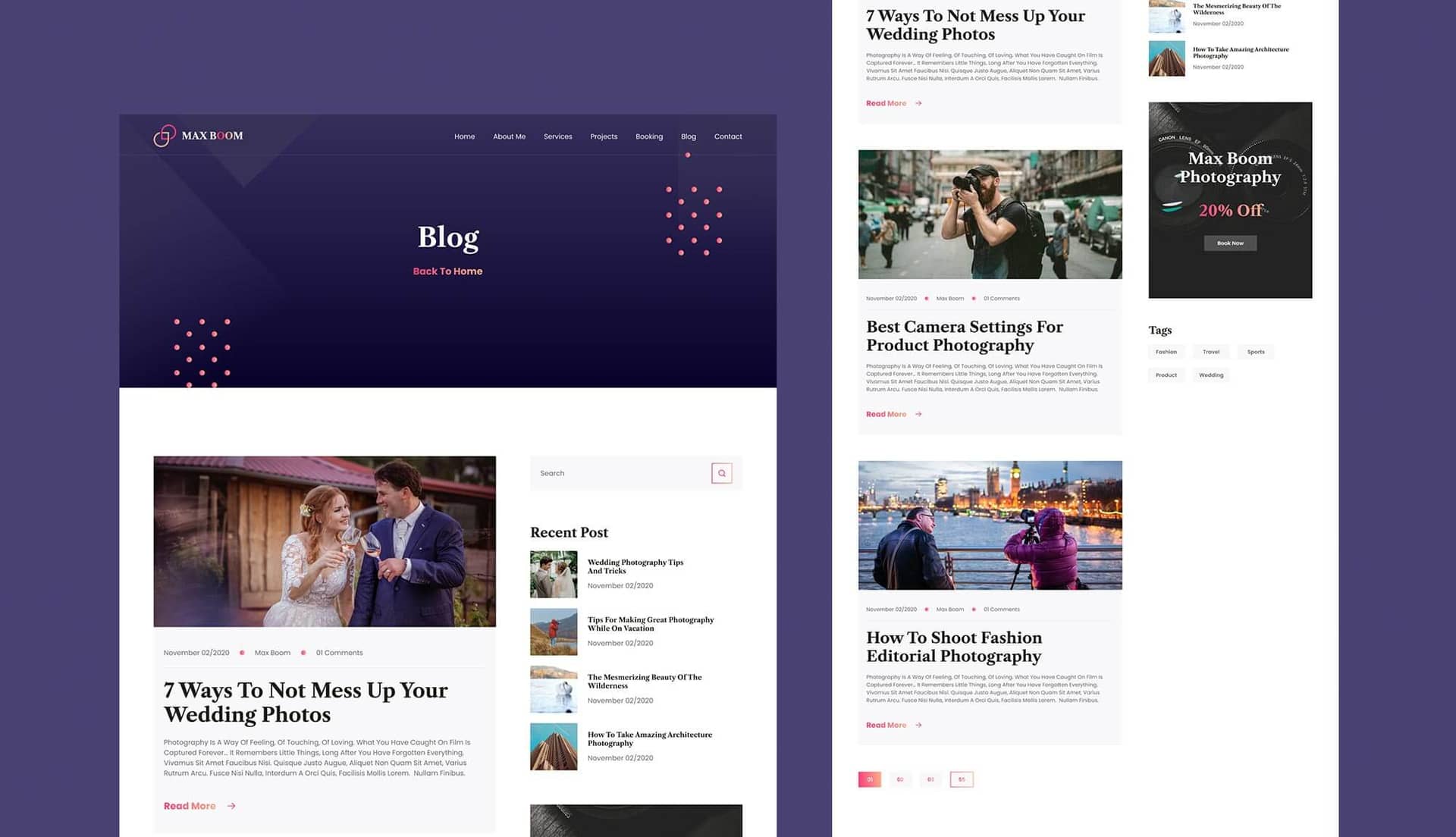 Max Boom Blog Page By Templately