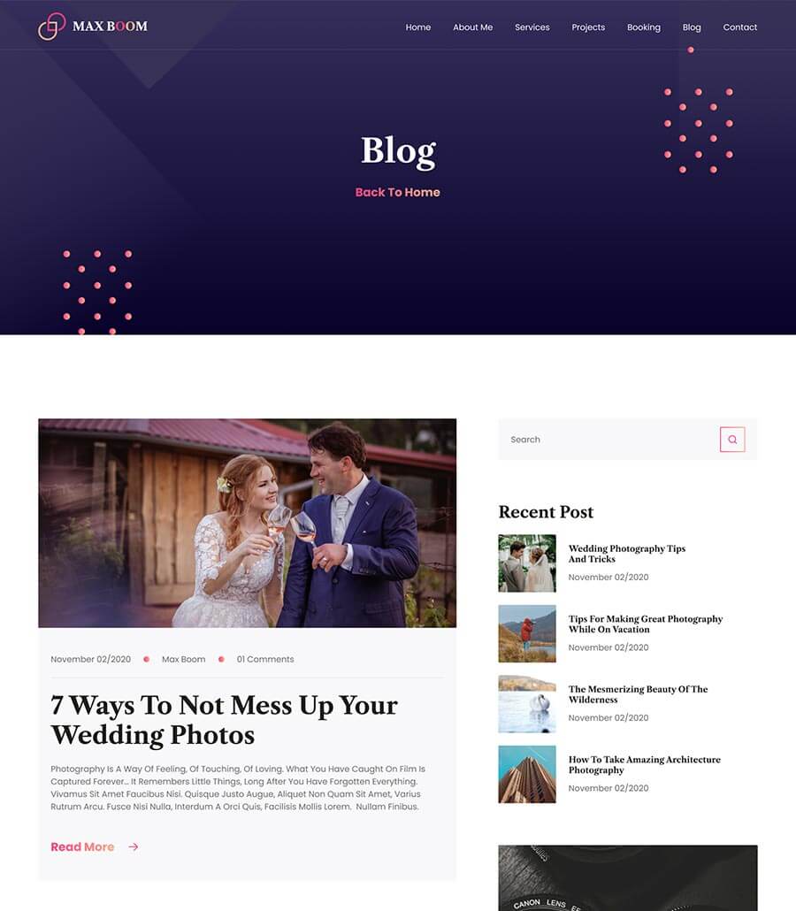 Max Boom Blog Page thumbnail
