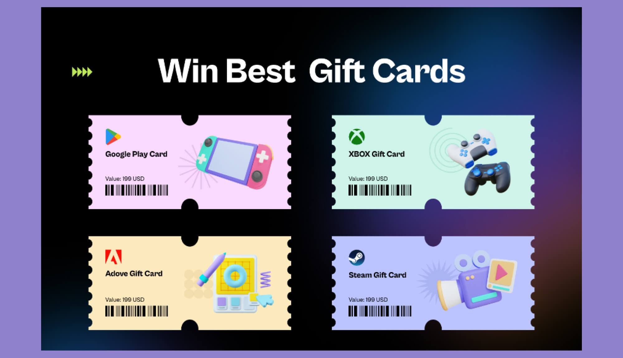 Jackpot Vault Gift Cards Section For Gutenberg Banner