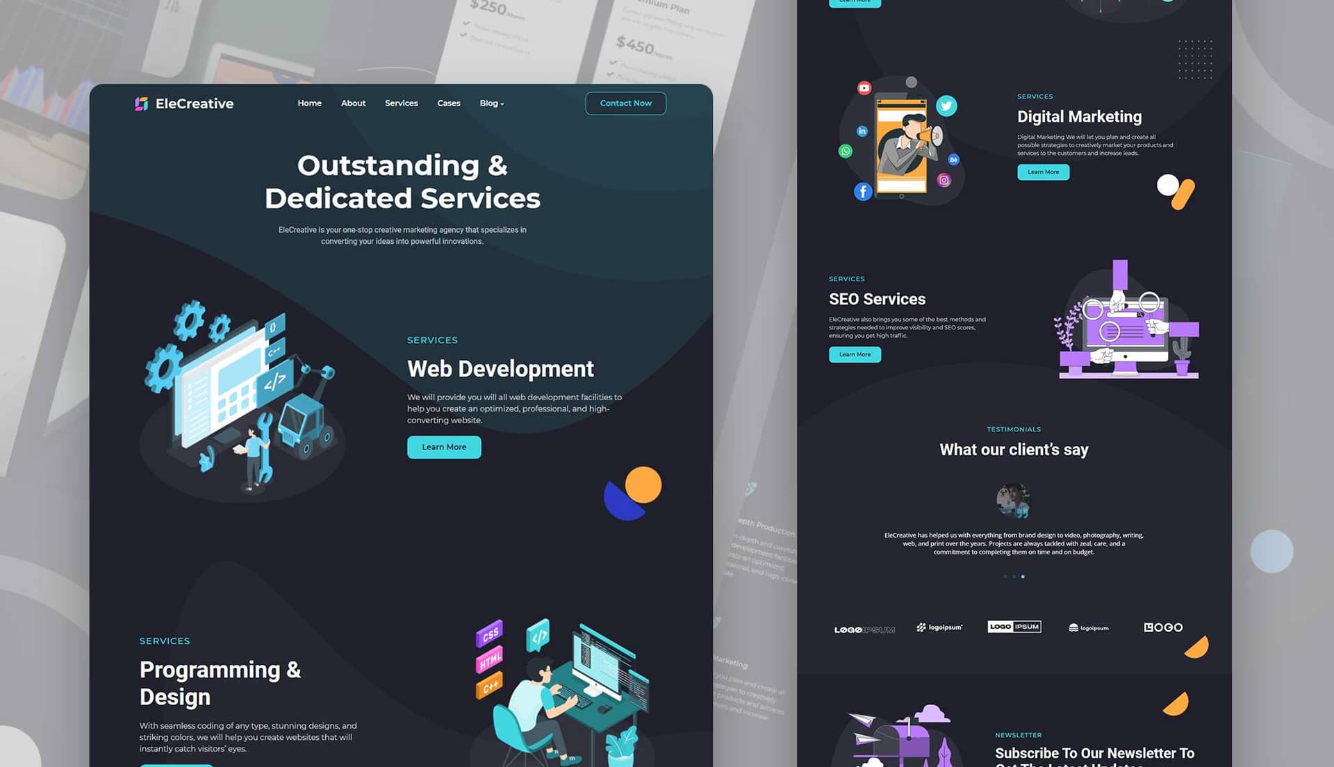 EleCreative Services Page By Templately