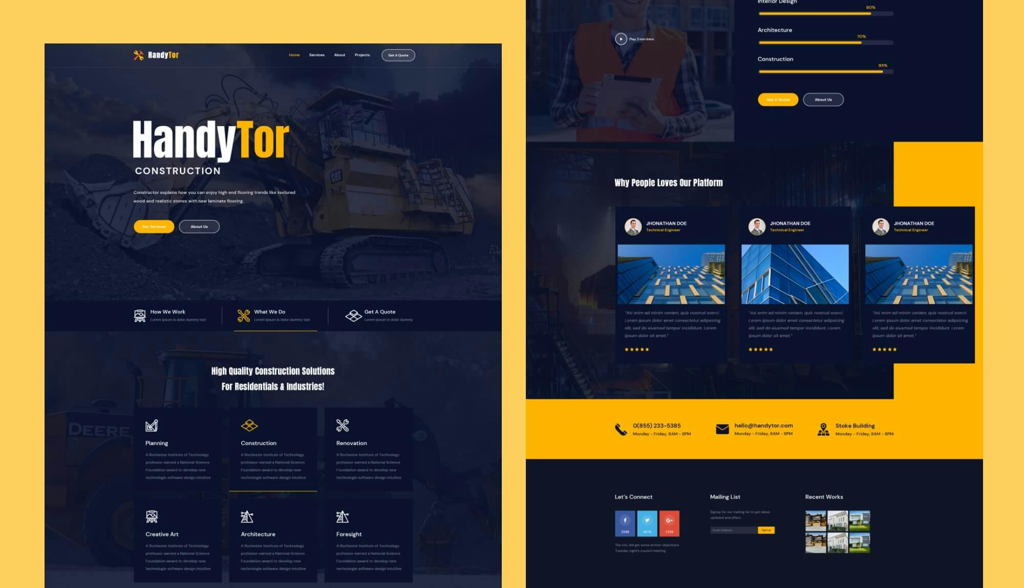 HandyTor Footer Section Banner