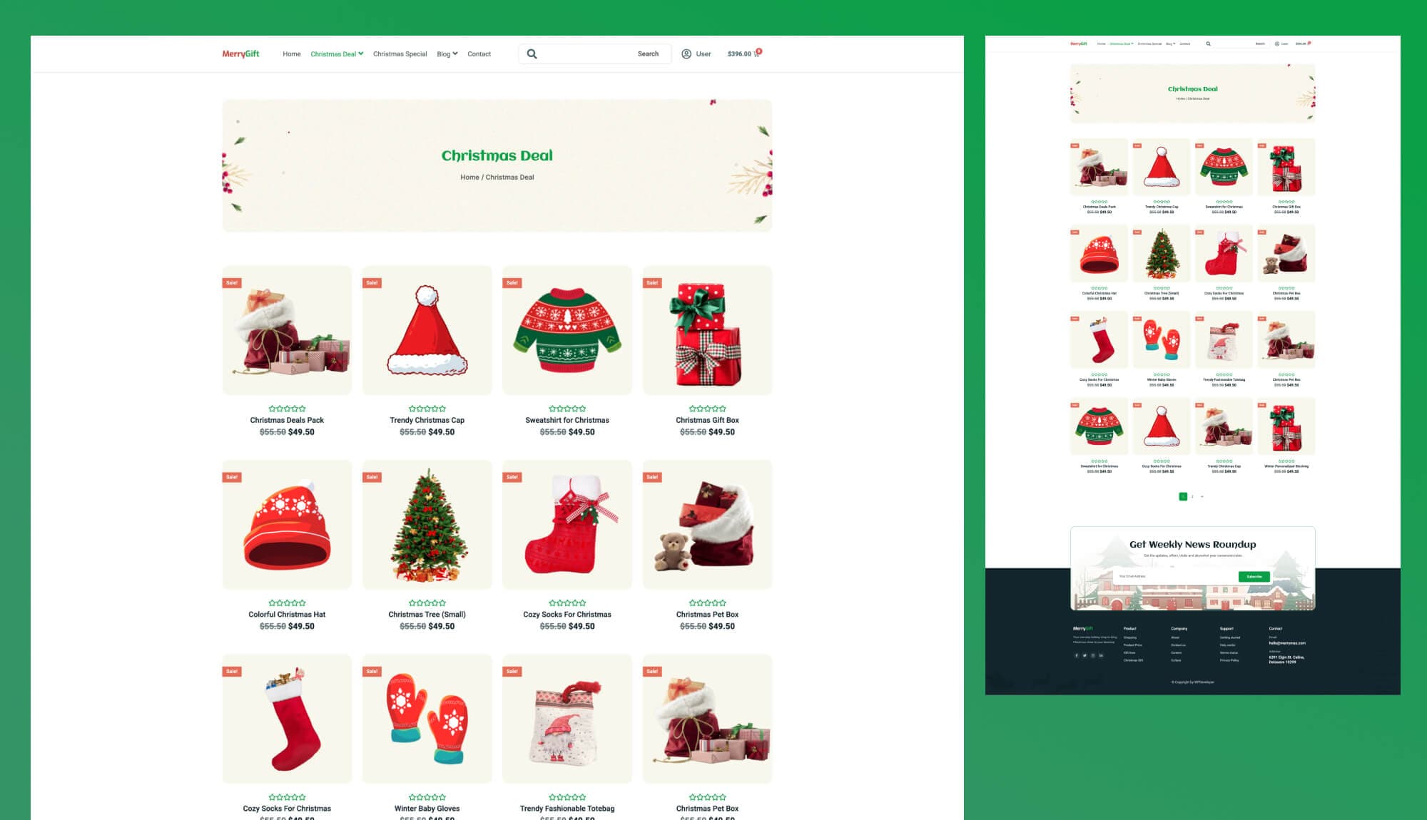 MerryGift Christmas Deal For Gutenberg Banner