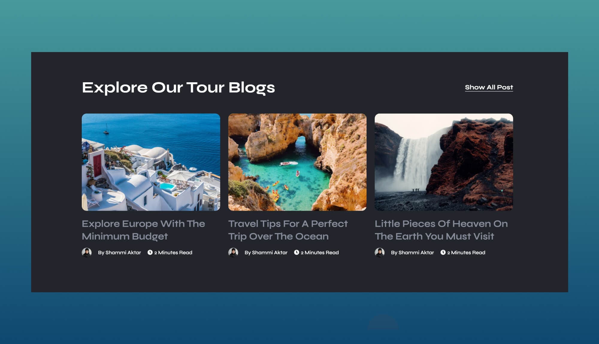 ExploreLy Blog Section For Gutenberg Banner