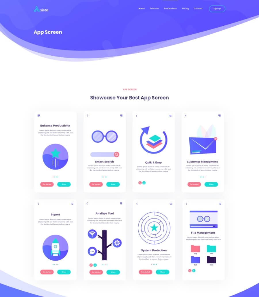 AppMentor App Landing Screenshot page (lite) thumbnail