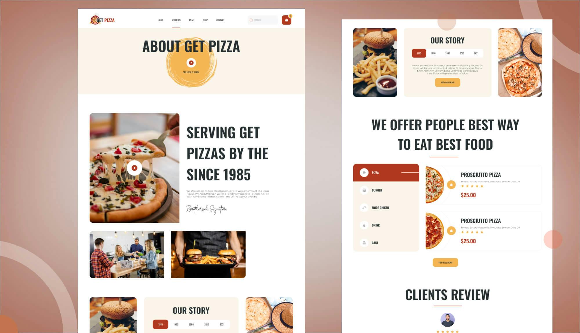 Get Pizza About Page Banner