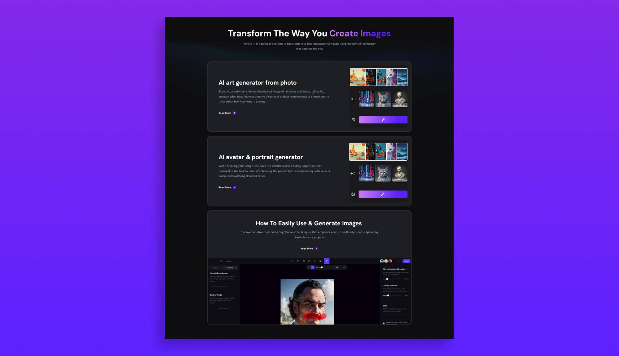 Textivy AI Service Section Banner