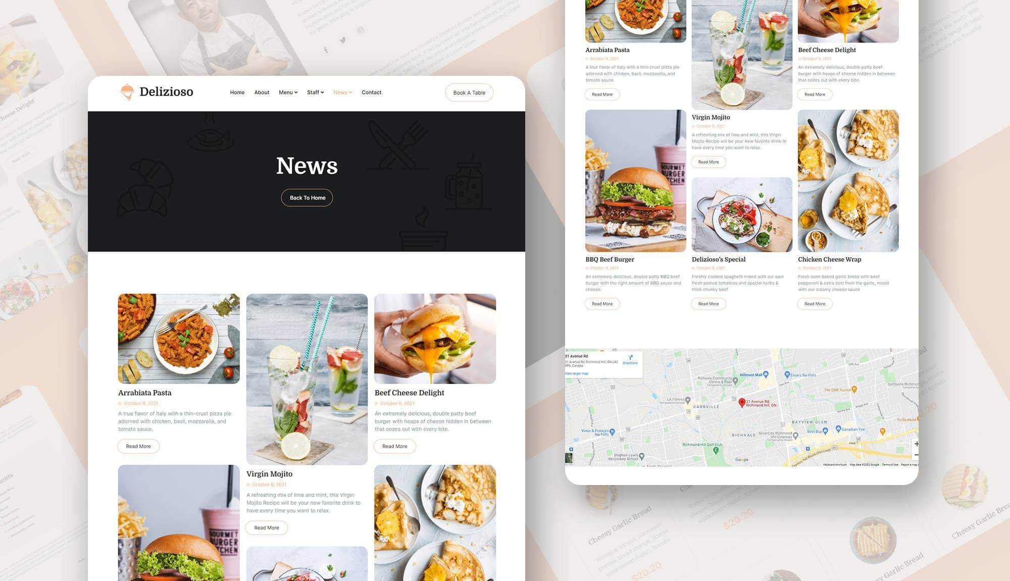 Delizioso News Page Banner