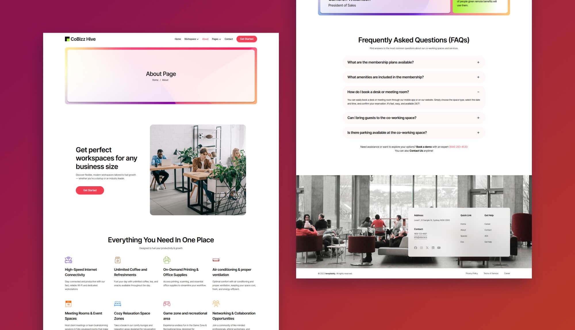Cobizzhive About Page Gutenberg Banner