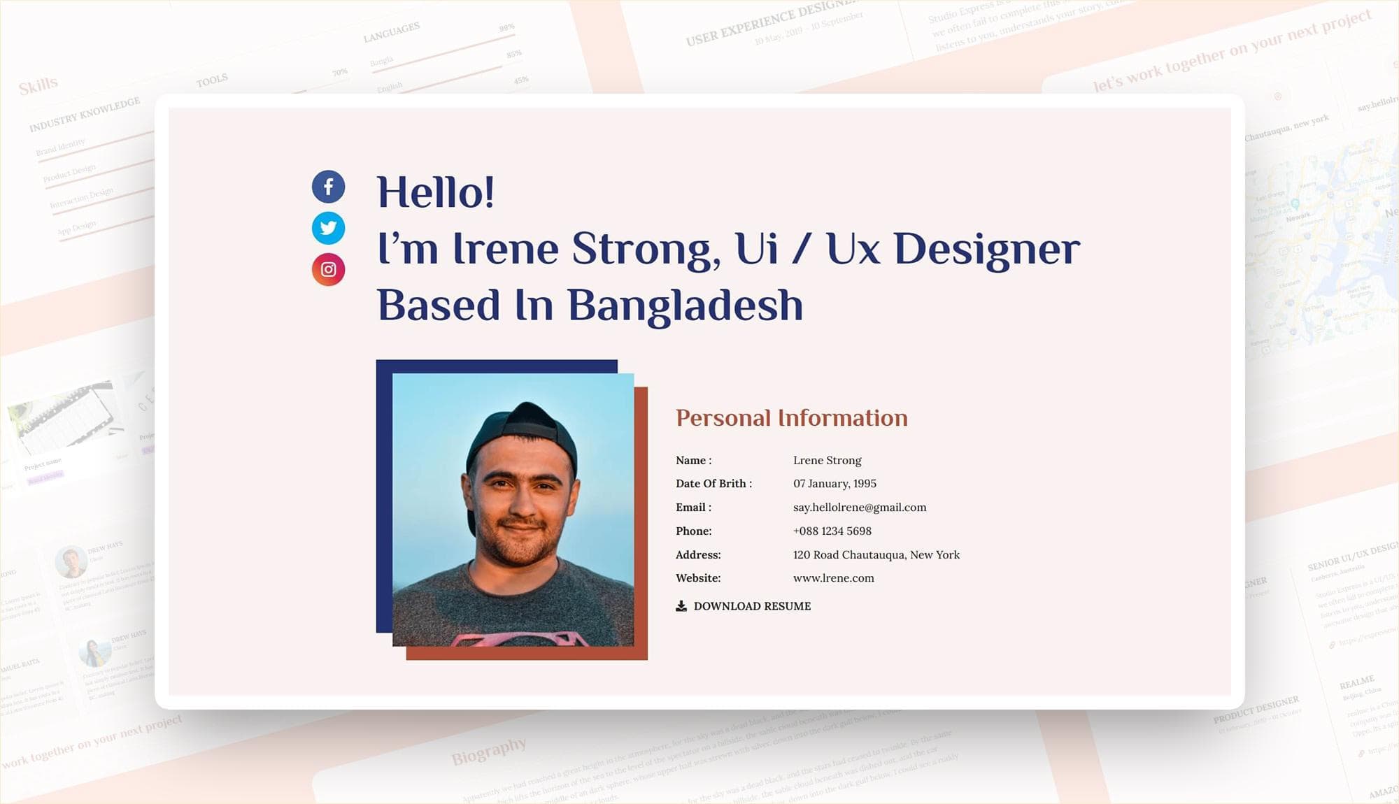 CV Yoda Hero Section For Gutenberg Banner