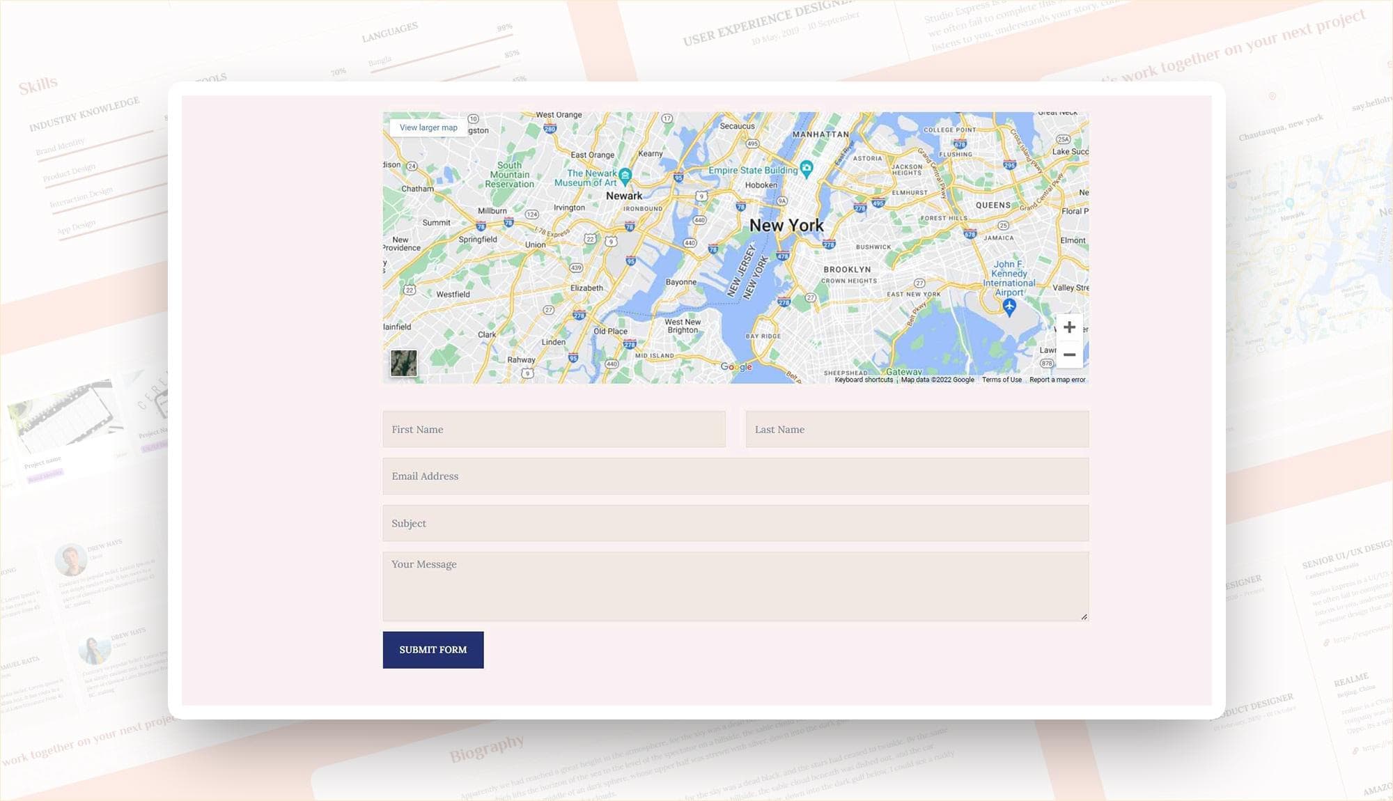 CV Yoda Contact Section For Gutenberg Banner