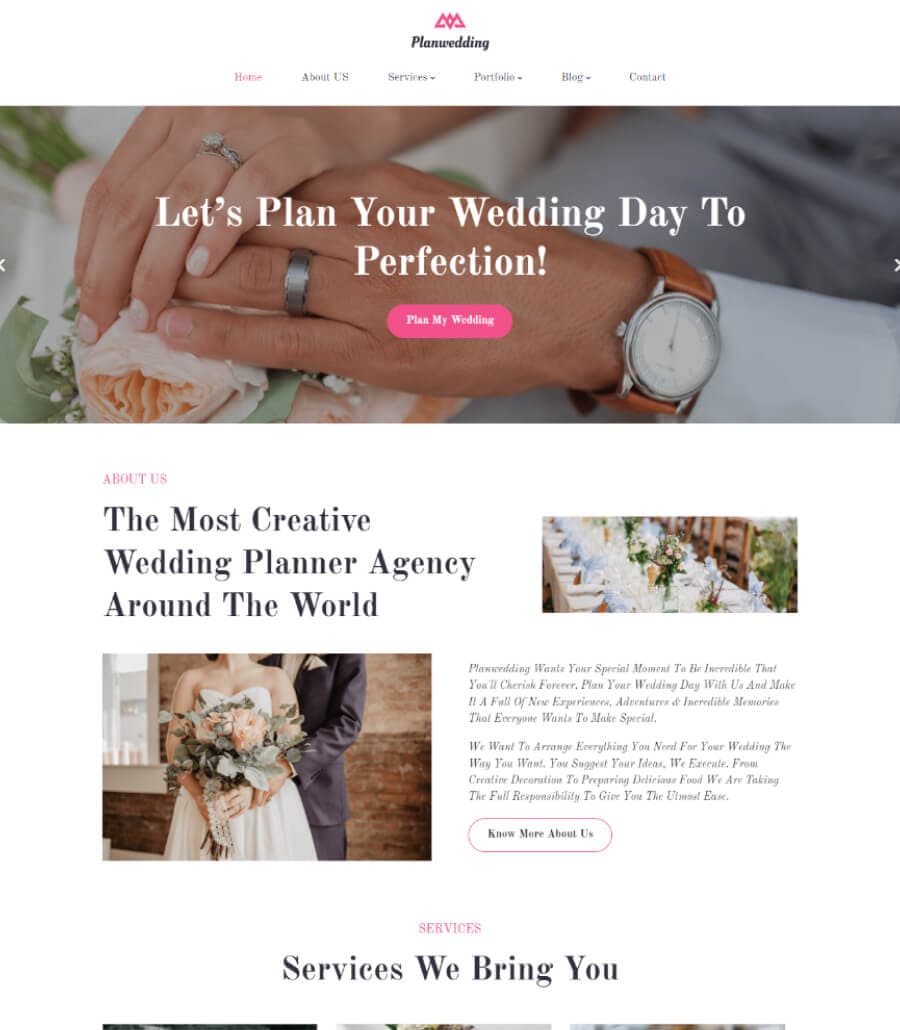 Planwedding Home Page thumbnail