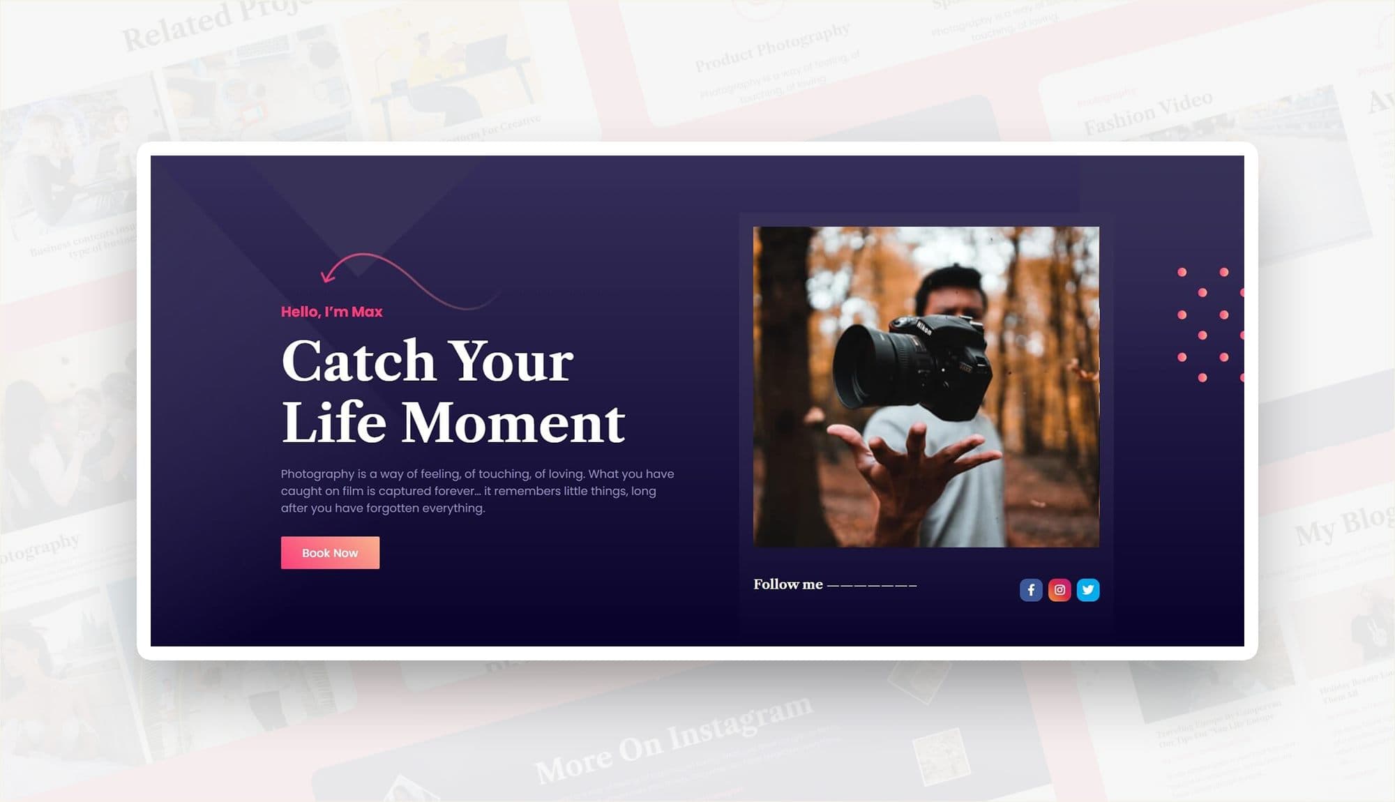 Max Boom Hero Section For Gutenberg By Templately