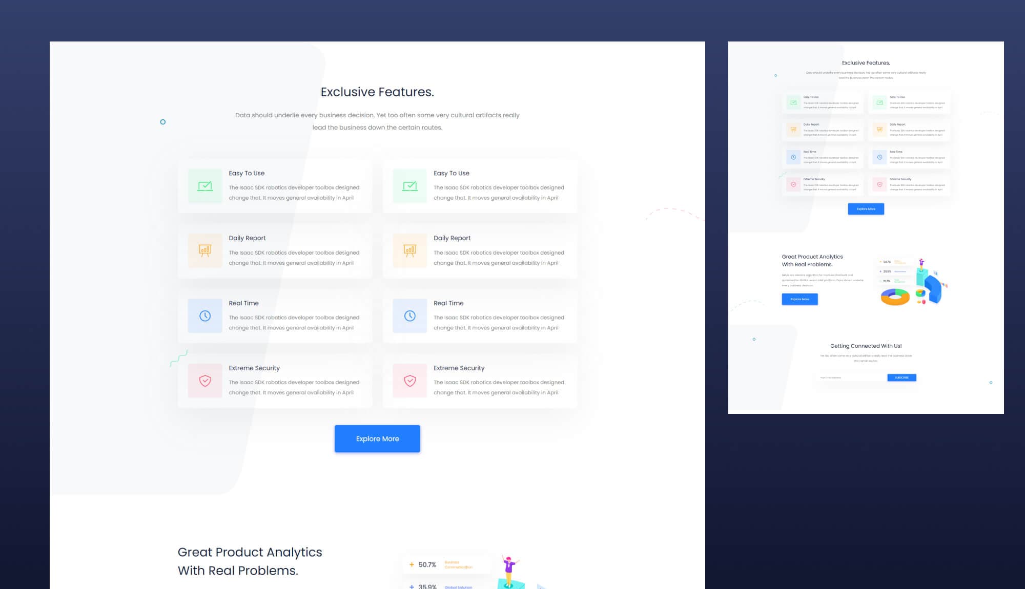 SaasPeak Features Page For Gutenberg Banner